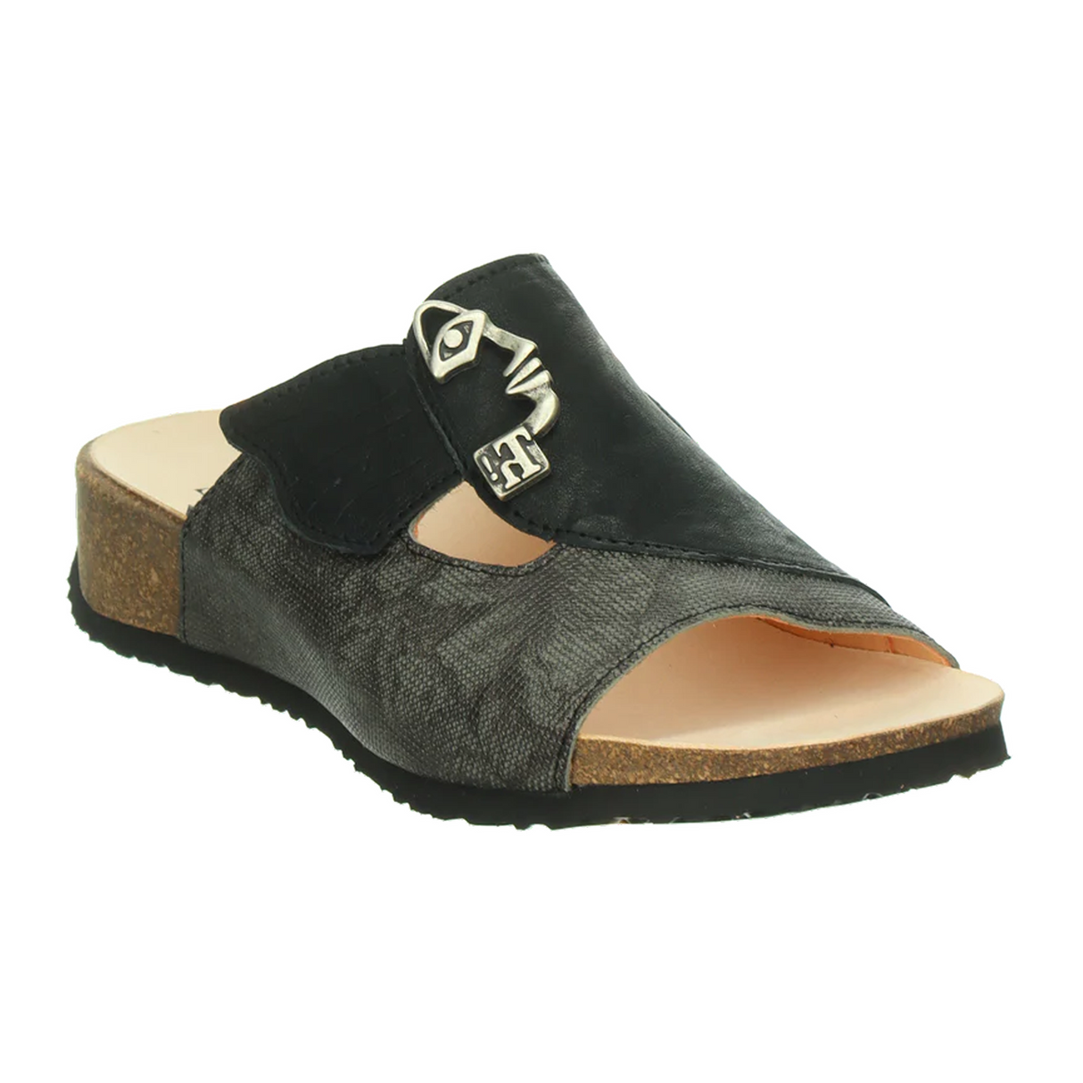 Think! Mizzi Sandal (Women) - Black/Kombi Sandal - Slide - The Heel Shoe Fitters