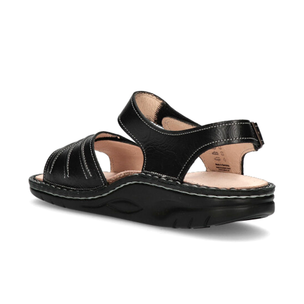 Finn Comfort Sausalito Backstrap Sandal (Women) - Schwarz Arabesque Sandal - Backstrap - The Heel Shoe Fitters