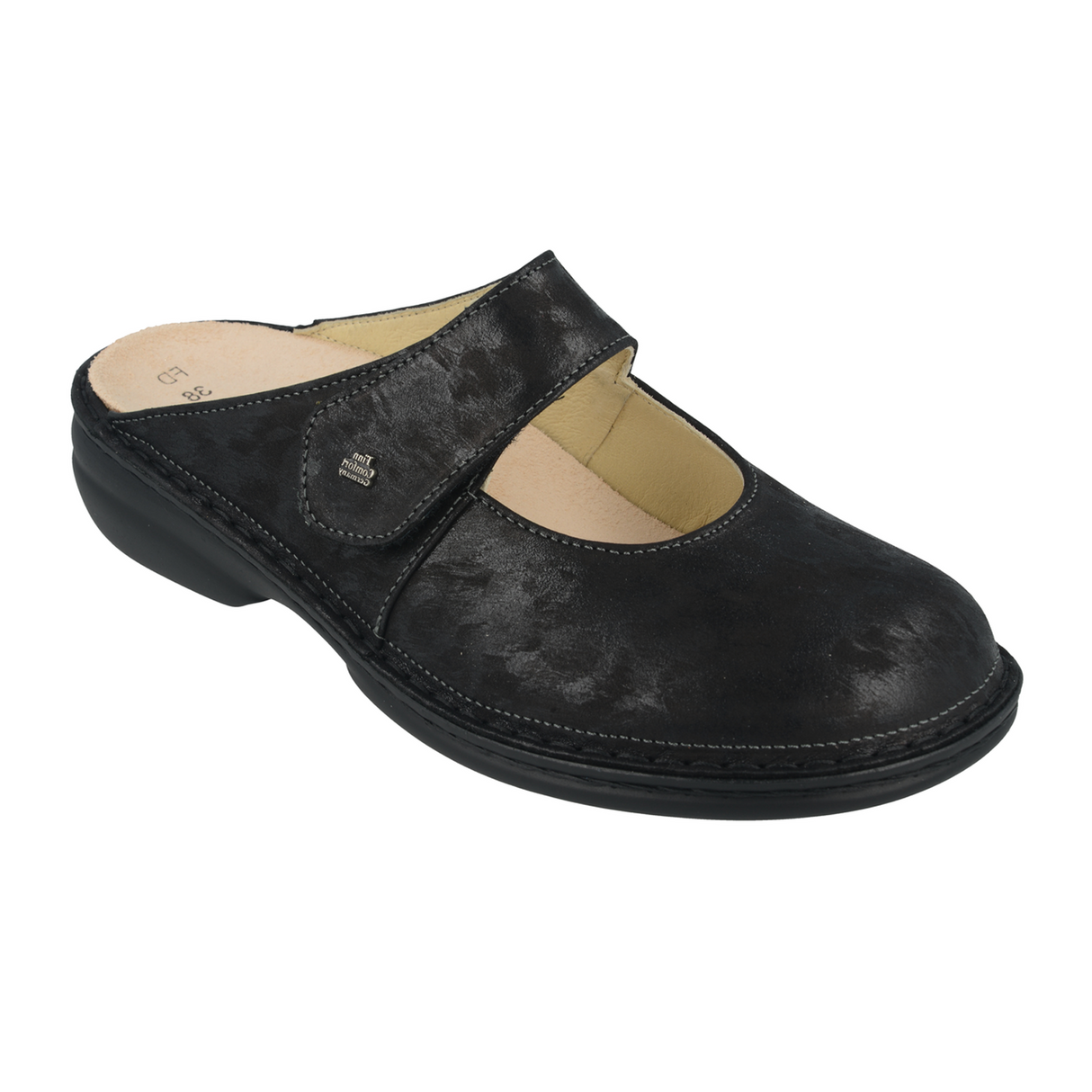 Finn Comfort Stanford Clog (Women) - Nero Vegas Dress-Casual - Clogs & Mules - The Heel Shoe Fitters