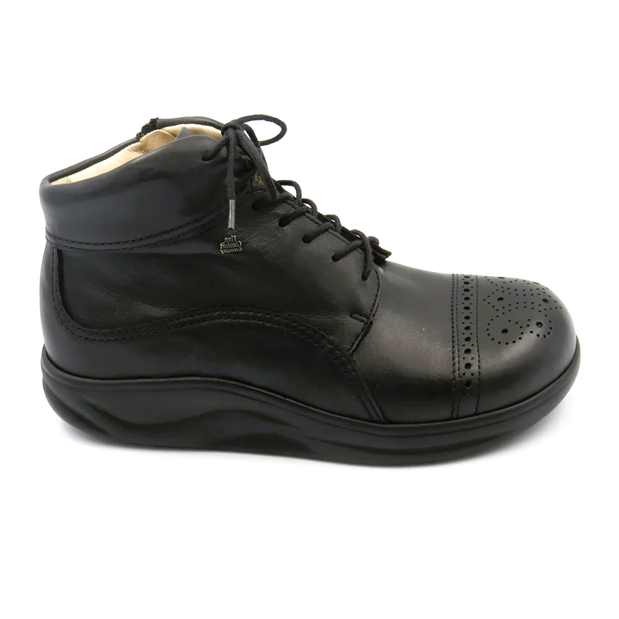 Finn Comfort Tsukubasan Boot (Women) - Black Nappa Boots - Casual - Low - The Heel Shoe Fitters