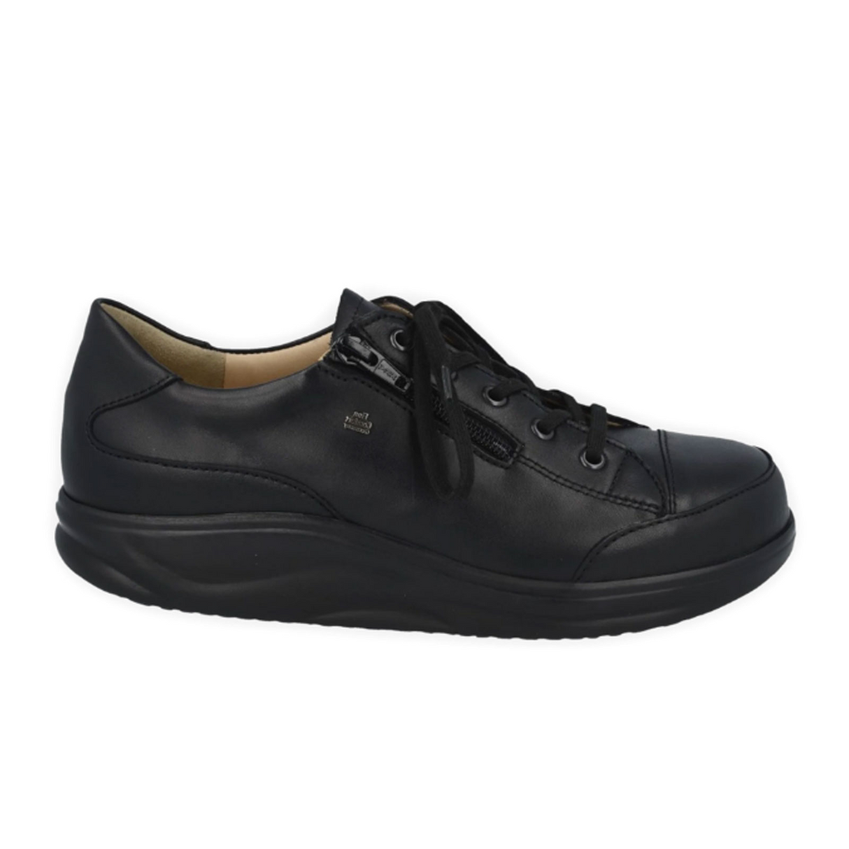 Finn Comfort Hachiouji Sneaker (Women) - Schwarz Nappaseda Dress-Casual - Lace Ups - The Heel Shoe Fitters