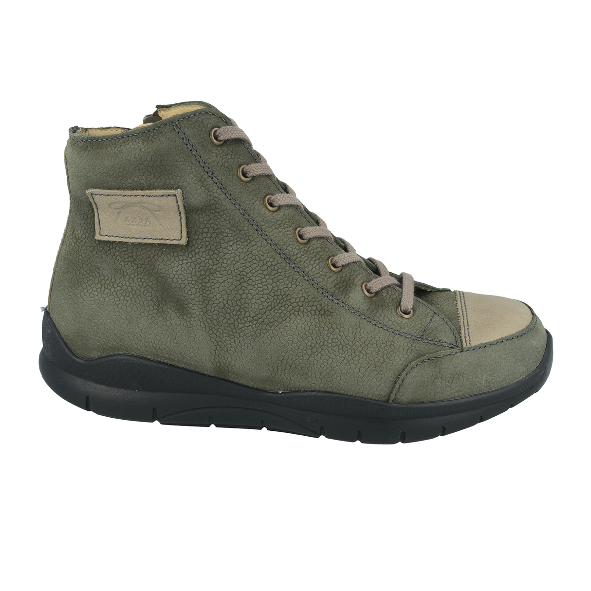 Finn Comfort Kugenuma Boot (Women) - Olive/Cam Stree/Ozark Boots - Casual - Low - The Heel Shoe Fitters