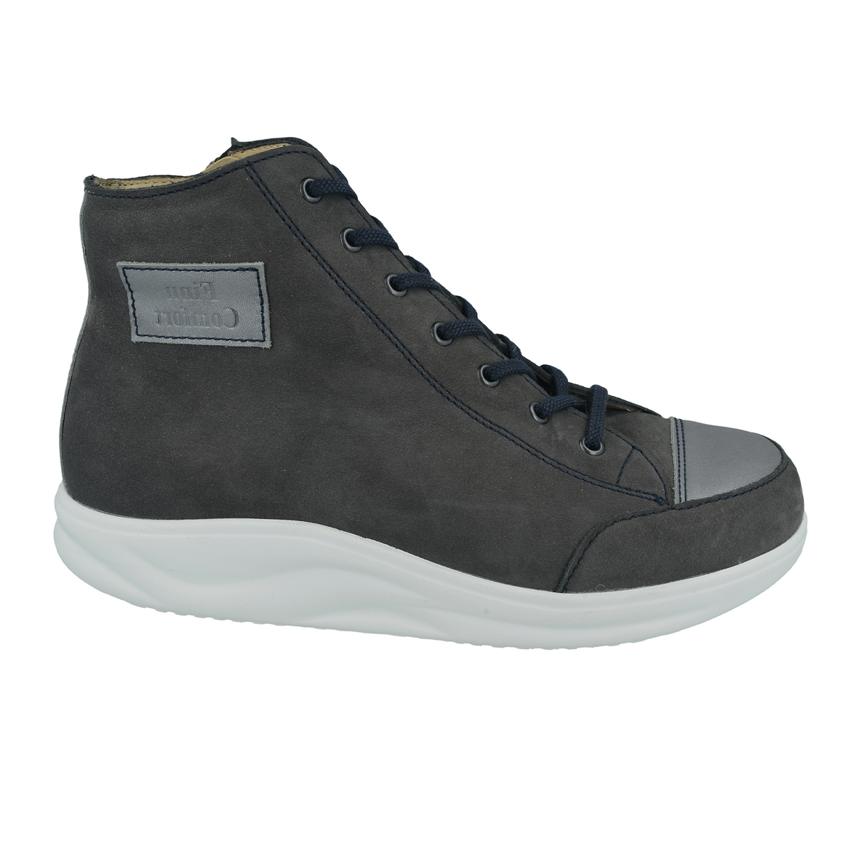 Finn Comfort Holten Boot (Women) - Grey/Grey/Nubuck Ox Boots - Casual - Low - The Heel Shoe Fitters