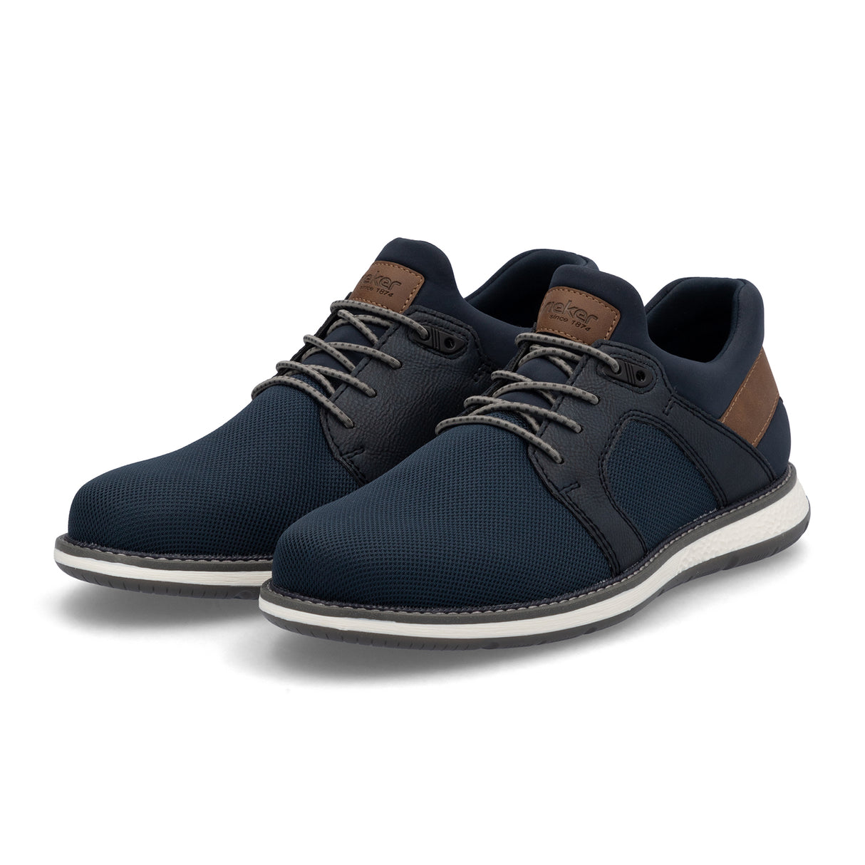 Rieker Adrian 04452 Lace Up (Men) - Navy/Lake/Nuss Athletic - Casual - Lace Up - The Heel Shoe Fitters