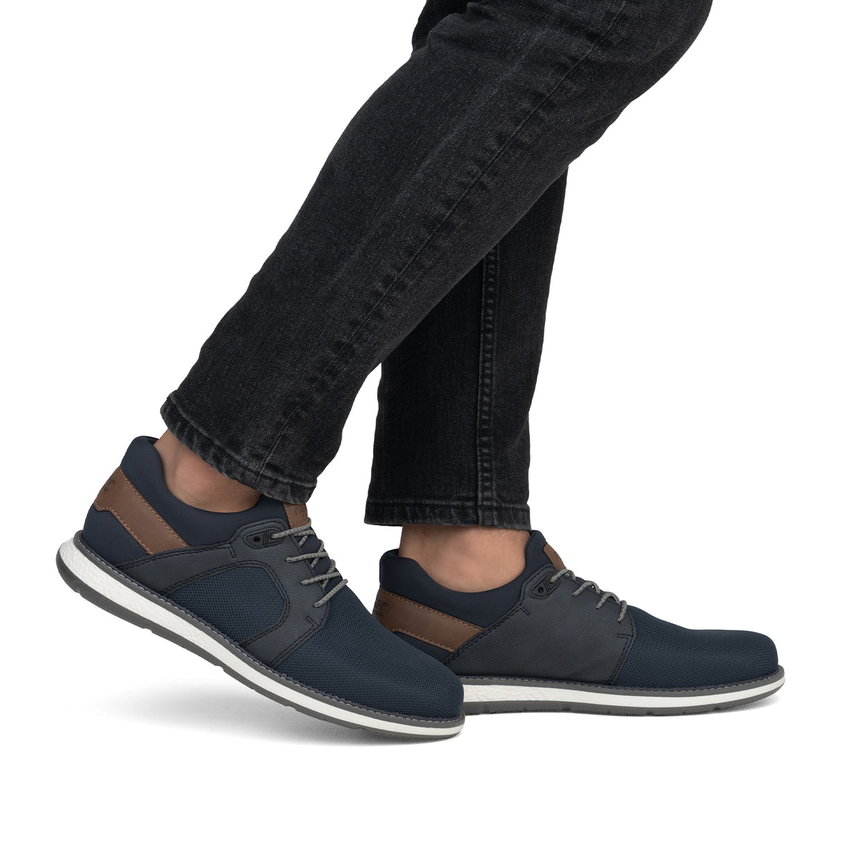 Rieker Adrian 04452 Lace Up (Men) - Navy/Lake/Nuss Athletic - Casual - Lace Up - The Heel Shoe Fitters