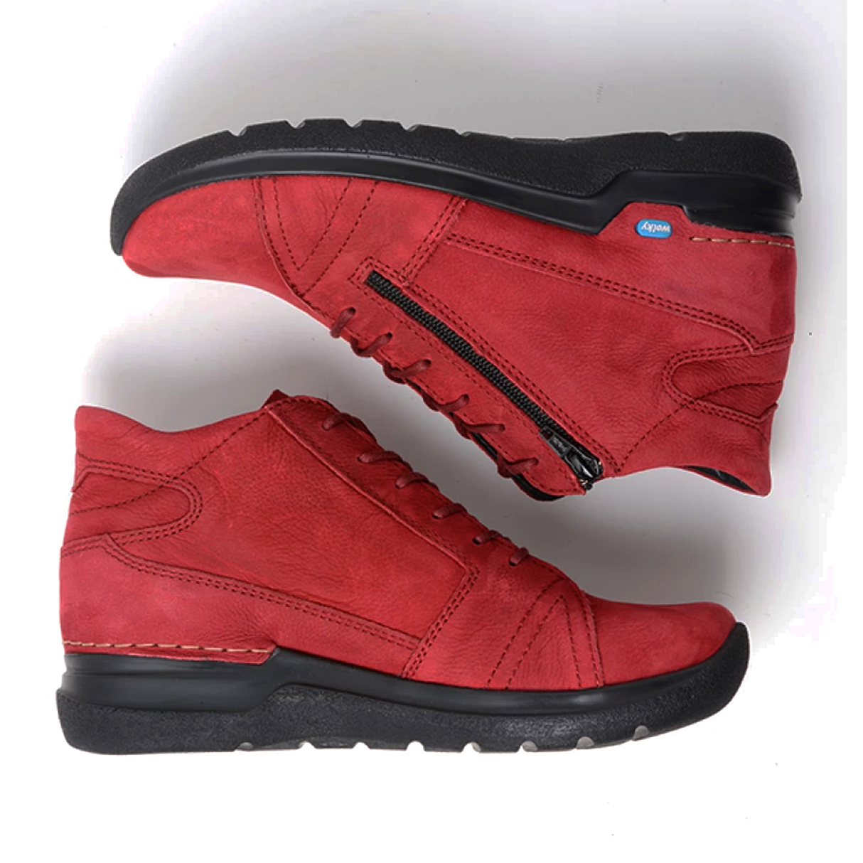 Wolky Why Ankle Boot (Women) - Oxblood Antique Nubuck Boots - Casual - Low - The Heel Shoe Fitters