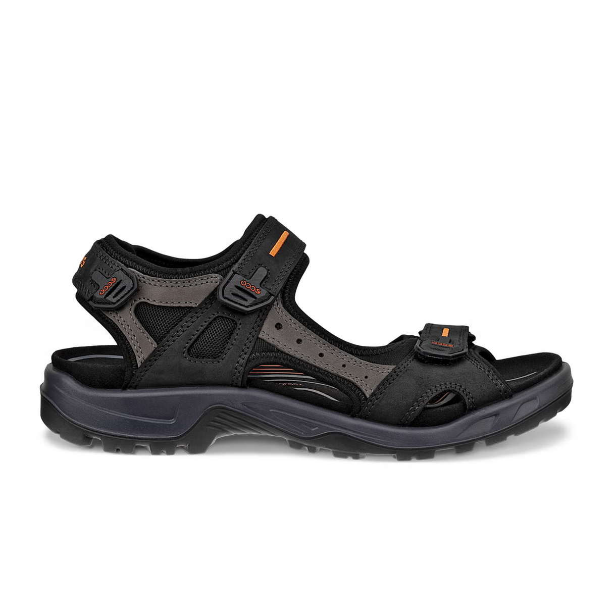 ECCO Yucatan Active Sandal (Men) - Black/Mole/Black Sandal - Active - The Heel Shoe Fitters