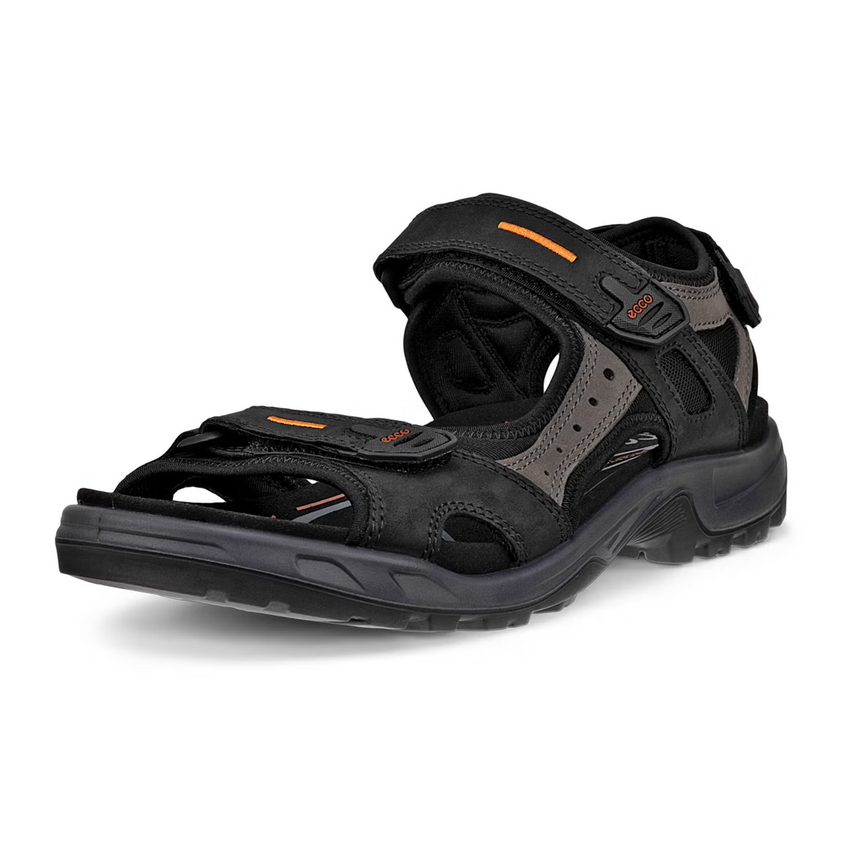 ECCO Yucatan Active Sandal (Men) - Black/Mole/Black Sandal - Active - The Heel Shoe Fitters