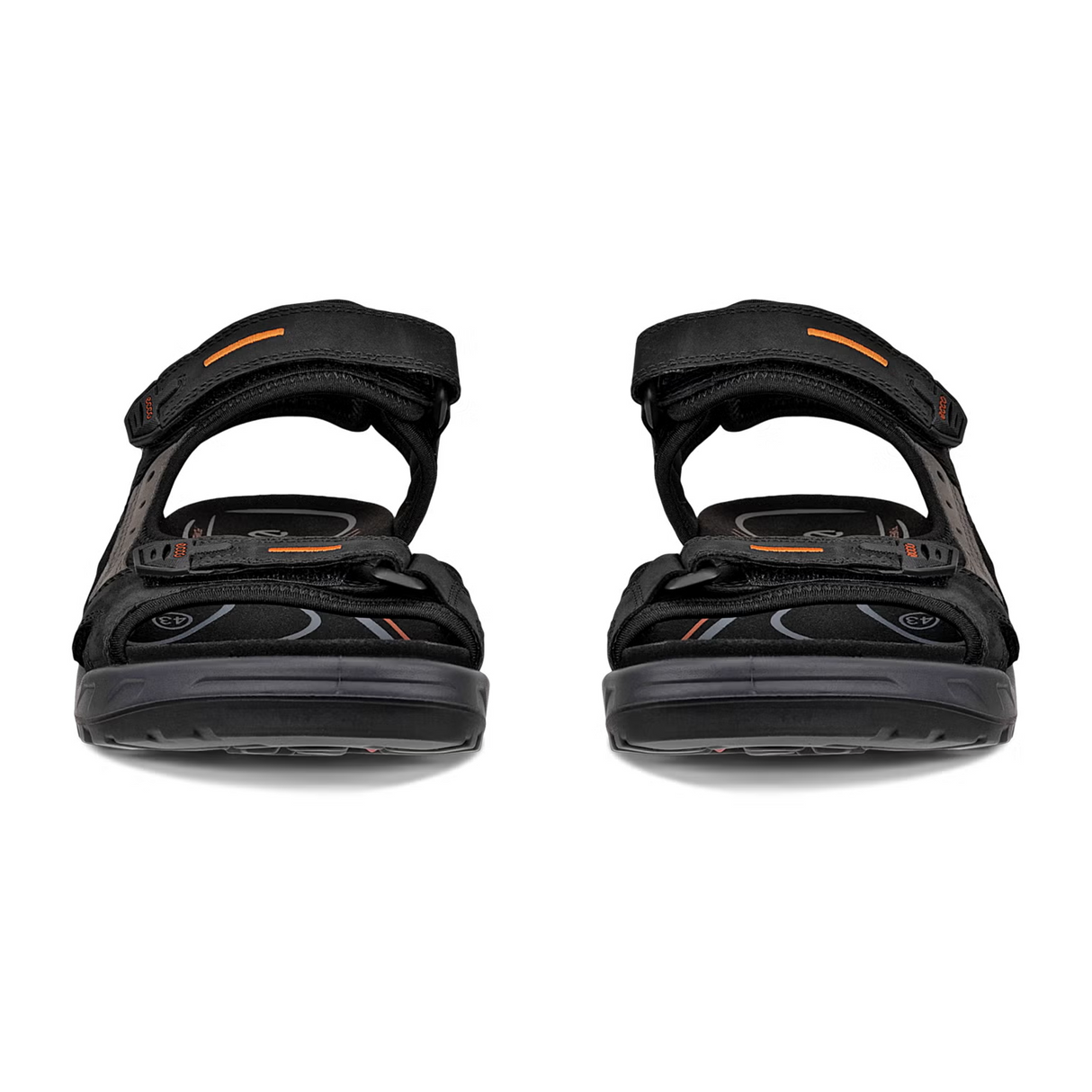 ECCO Yucatan Active Sandal (Men) - Black/Mole/Black Sandal - Active - The Heel Shoe Fitters