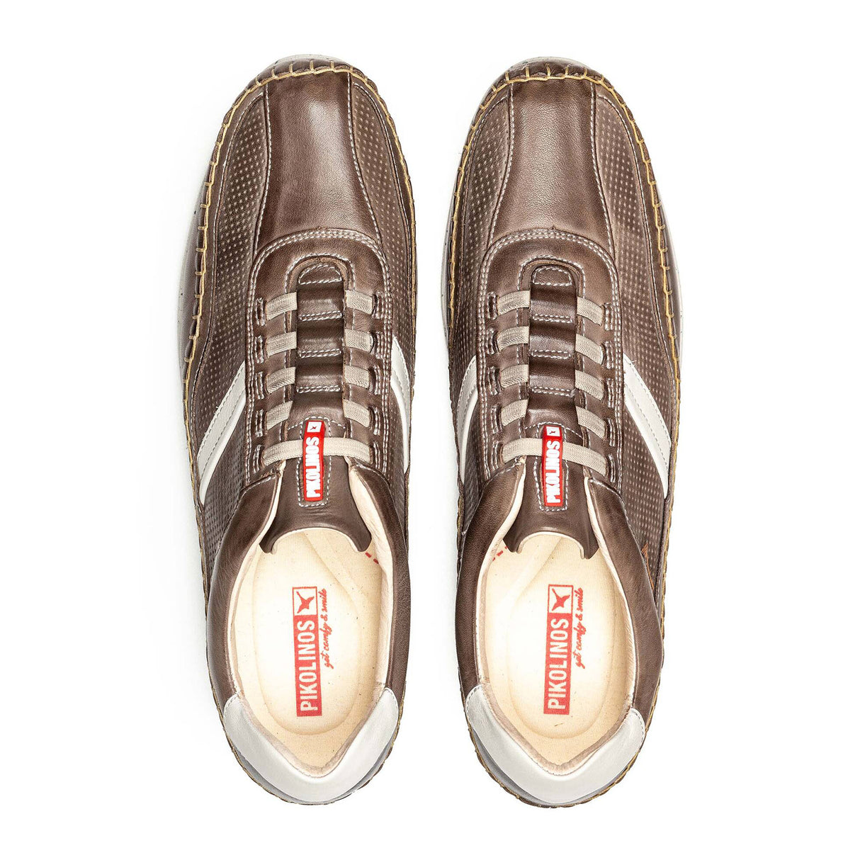 Pikolinos Fuencarrel M4U-6046C1 Sneaker (Men) - Dark Grey Leather Athletic - Casual - Slip On - The Heel Shoe Fitters