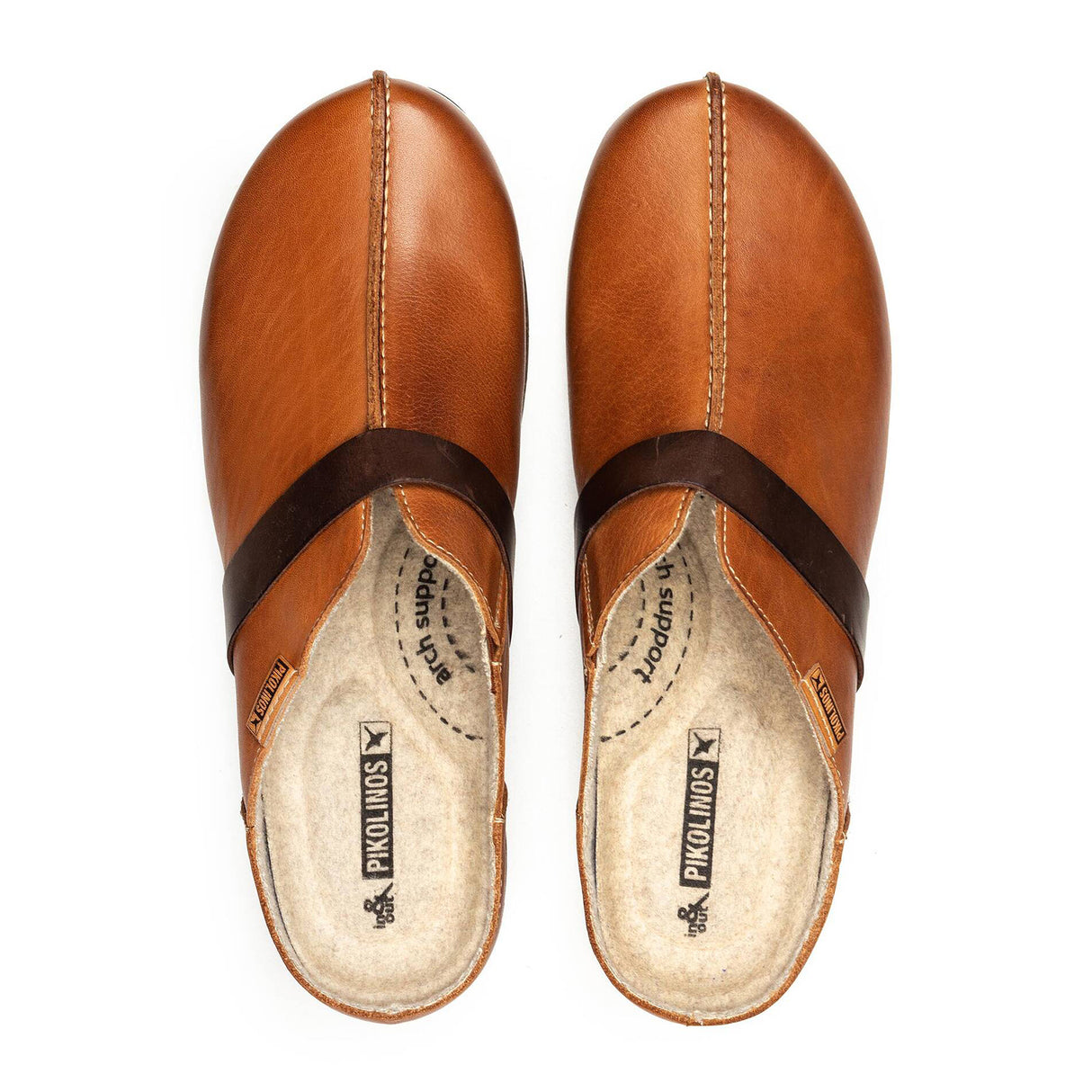 Pikolinos Granada W0W-3590C1 Clog (Women) - Brandy Leather Dress-Casual - Clogs & Mules - The Heel Shoe Fitters