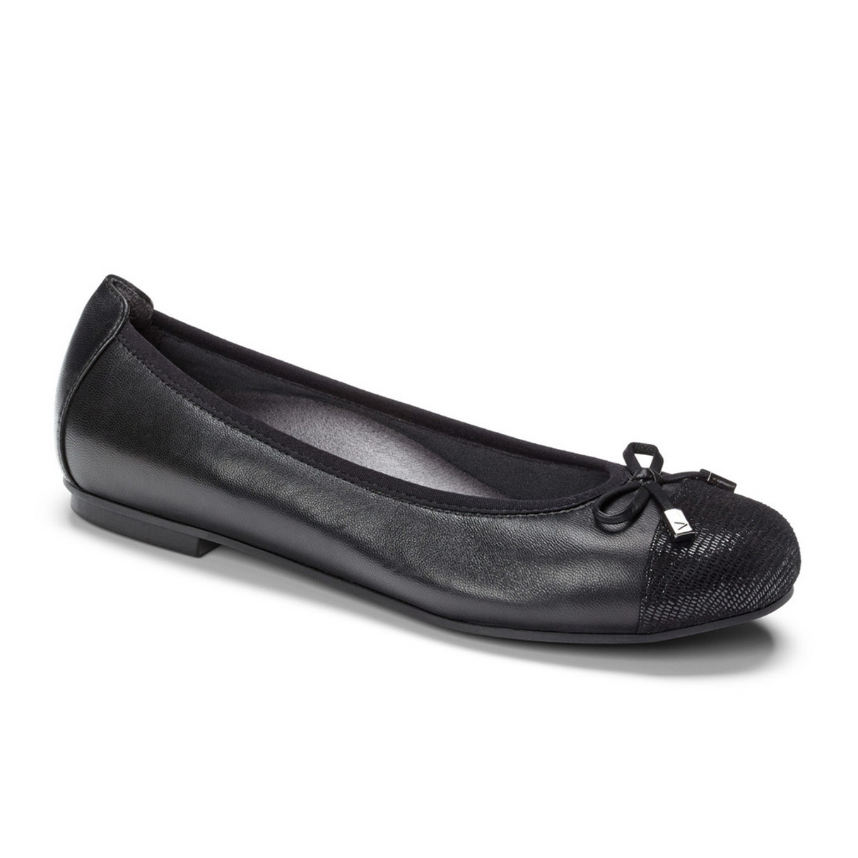 Vionic Minna Ballet Flat (Women) - Black Dress-Casual - Flat - The Heel Shoe Fitters