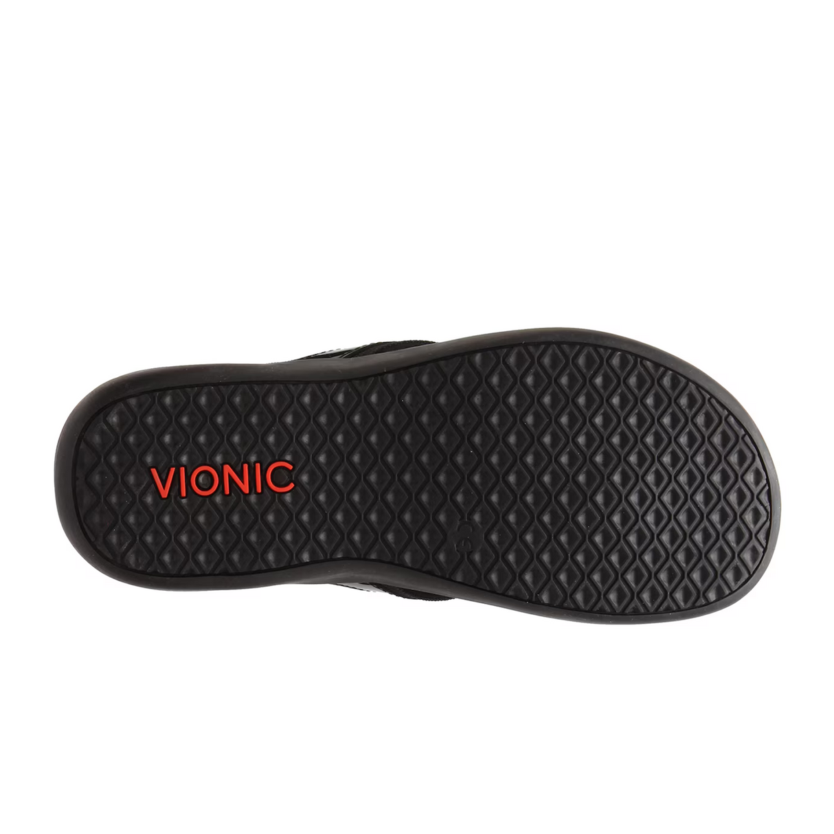 Vionic Tide Sandal (Women) - Black Patent Webbing Sandal - Thong - The Heel Shoe Fitters