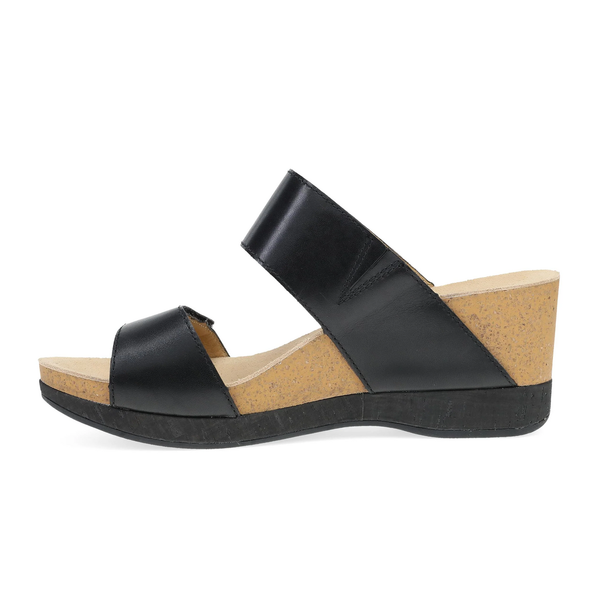 Dansko Shannon Wedge Sandal (Women) - Black Sandal - Heel/Wedge - The Heel Shoe Fitters