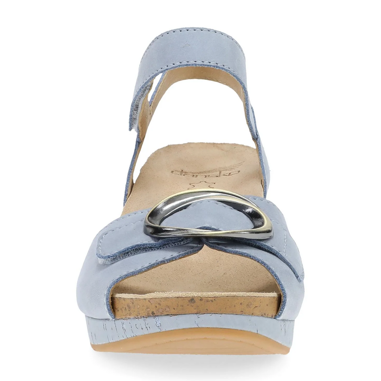 Dansko Stella Wedge Sandal (Women) - Sky Nubuck Sandal - Heel/Wedge - The Heel Shoe Fitters