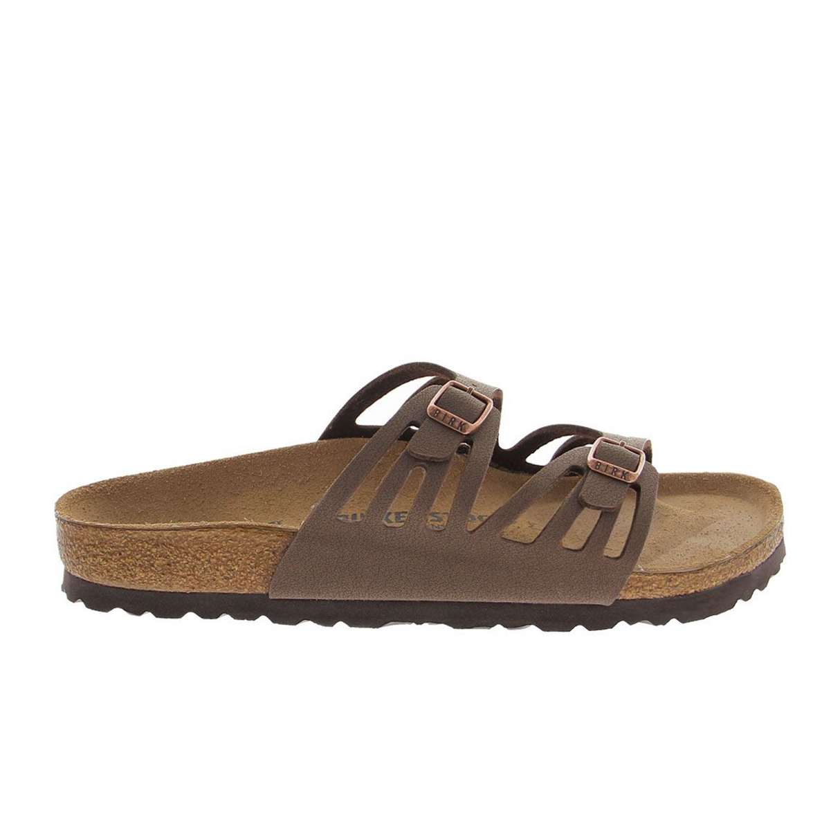 Birkenstock Granada Narrow Slide Sandal (Women) - Mocha Birkibuc Sandal - Slide - The Heel Shoe Fitters