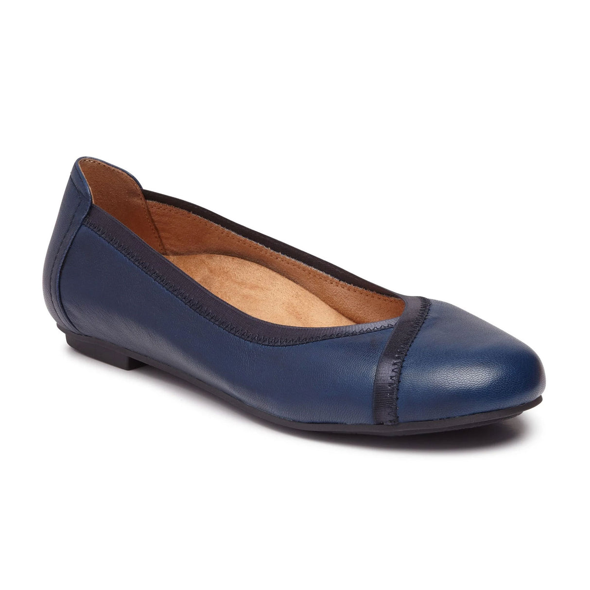 Vionic Caroll Ballet Flat (Women) - Navy Dress-Casual - Flat - The Heel Shoe Fitters