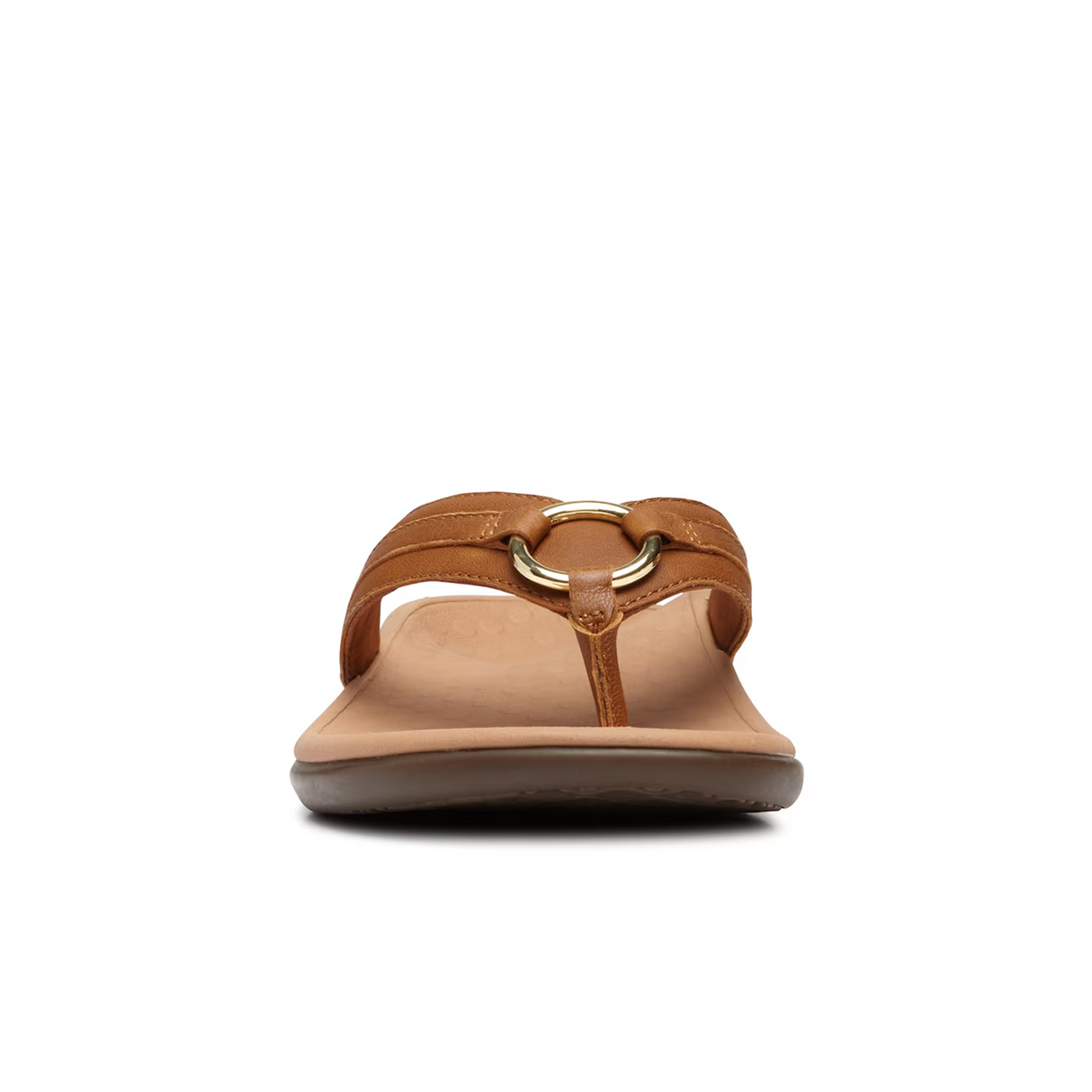 Vionic Aloe Sandal (Women) - Mocha Nappa Leather Sandal - Thong - The Heel Shoe Fitters