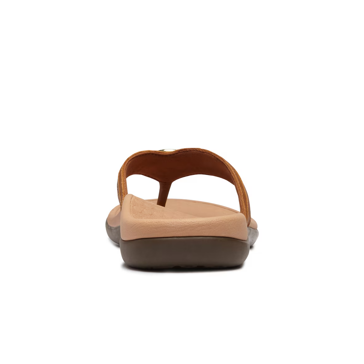 Vionic Aloe Sandal (Women) - Mocha Nappa Leather Sandal - Thong - The Heel Shoe Fitters