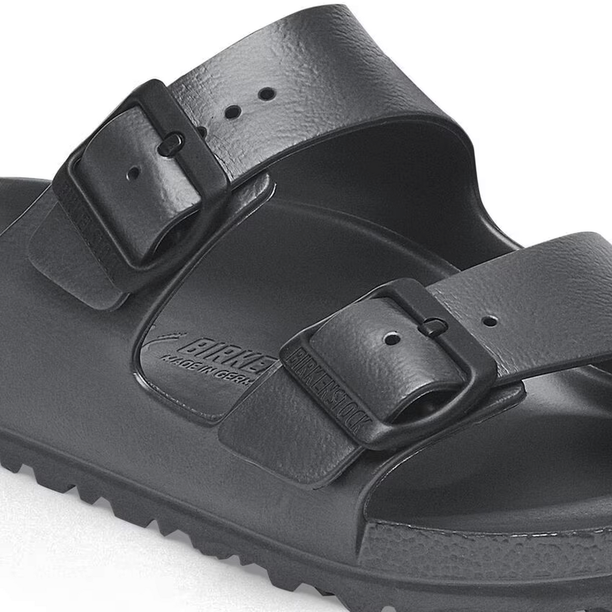 Birkenstock Arizona EVA Narrow Slide Sandal (Women) - Metallic Anthracite Sandal - Slide - The Heel Shoe Fitters