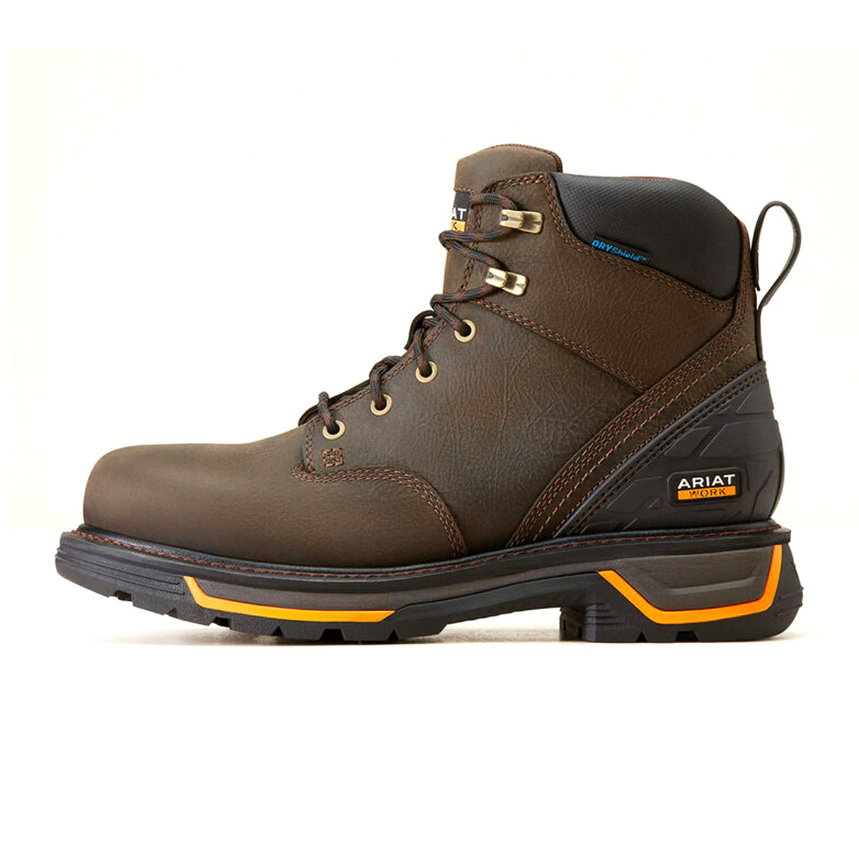Ariat MNS Big Rig 6" Waterproof Soft Toe Work Boot (Men) - Iron Coffee Boots - Work - 6" - The Heel Shoe Fitters
