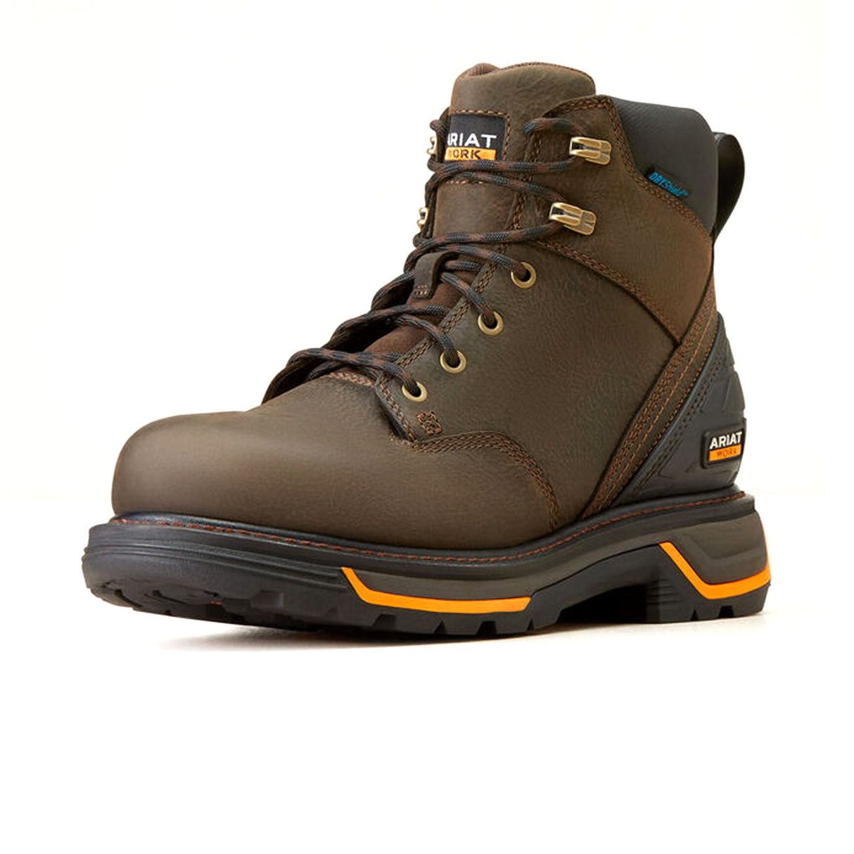 Ariat MNS Big Rig 6" Waterproof Soft Toe Work Boot (Men) - Iron Coffee Boots - Work - 6" - The Heel Shoe Fitters
