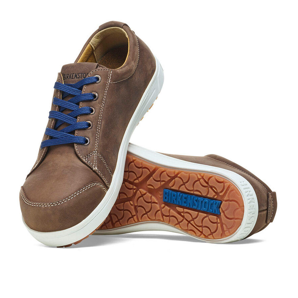 Birkenstock QS500 Steel Toe (Men) - Brown Nubuck Leather  - The Heel Shoe Fitters