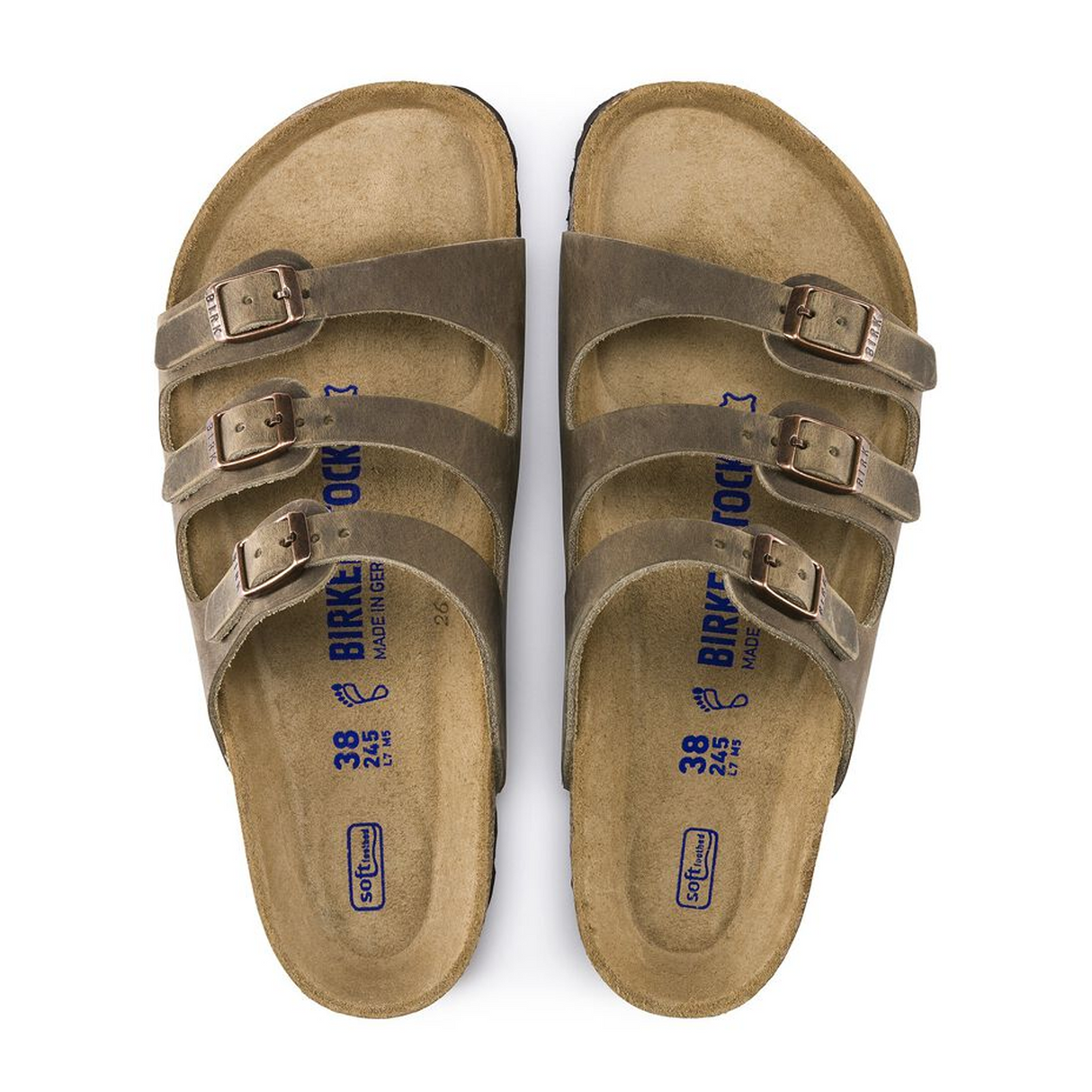 Birkenstock Florida Soft Footbed Slide Sandal (Women) - Tobacco Oiled Leather Sandal - Slide - The Heel Shoe Fitters
