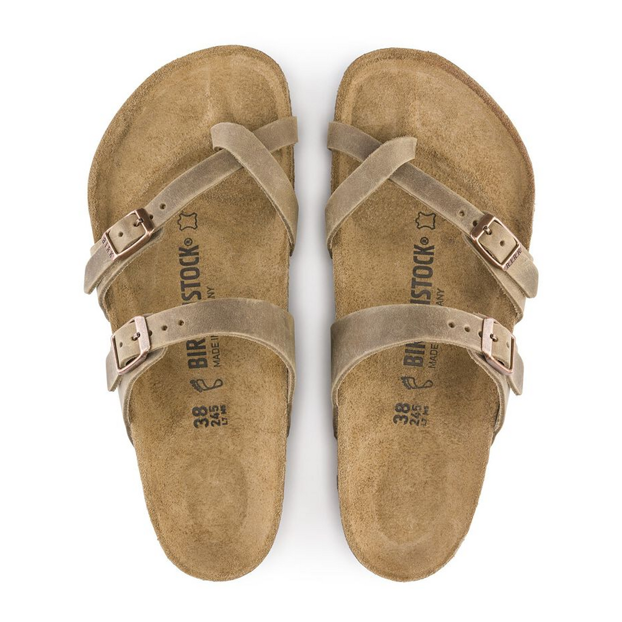 Birkenstock Mayari Sandal (Women) - Tobacco Oiled Leather Sandal - Thong - The Heel Shoe Fitters