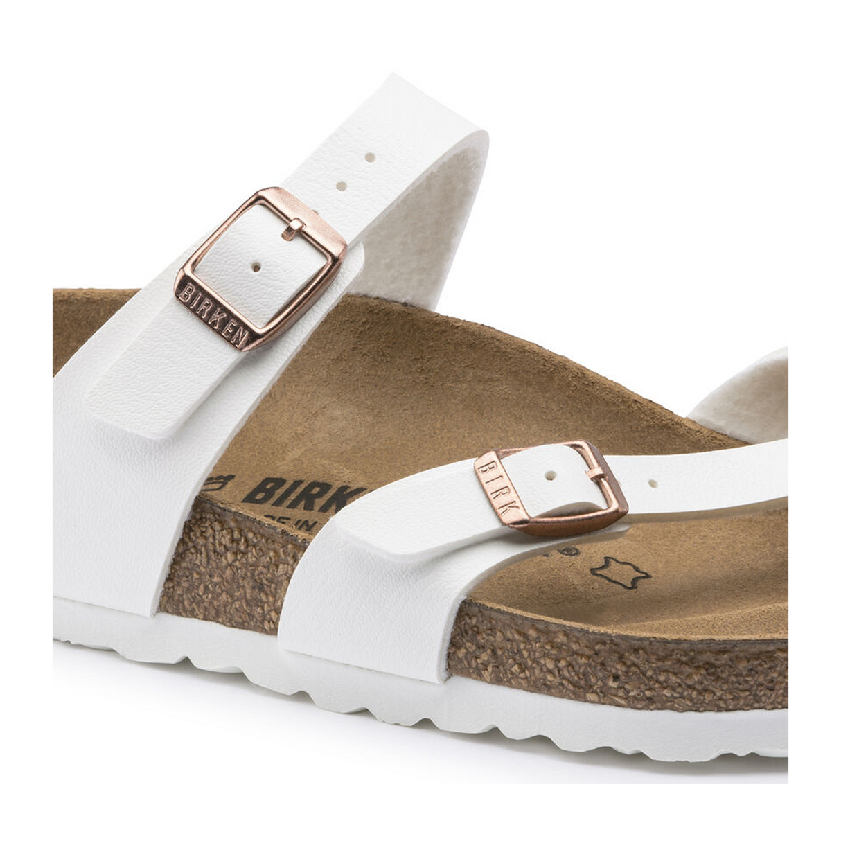 Birkenstock Mayari Sandal (Women) - White Birko-Flor Sandal - Thong - The Heel Shoe Fitters
