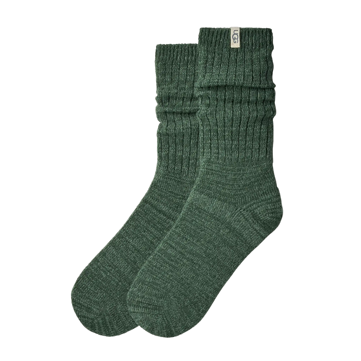 UGG® Rib Knit Slouchy Crew (Women) - Green Stone