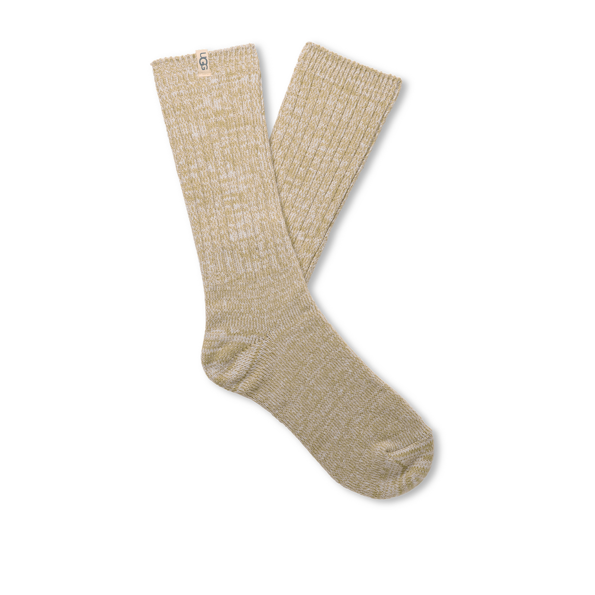 UGG® Rib Knit Slouchy Crew Sock (Women) - Muted Brass Accessories - Socks - Lifestyle - The Heel Shoe Fitters