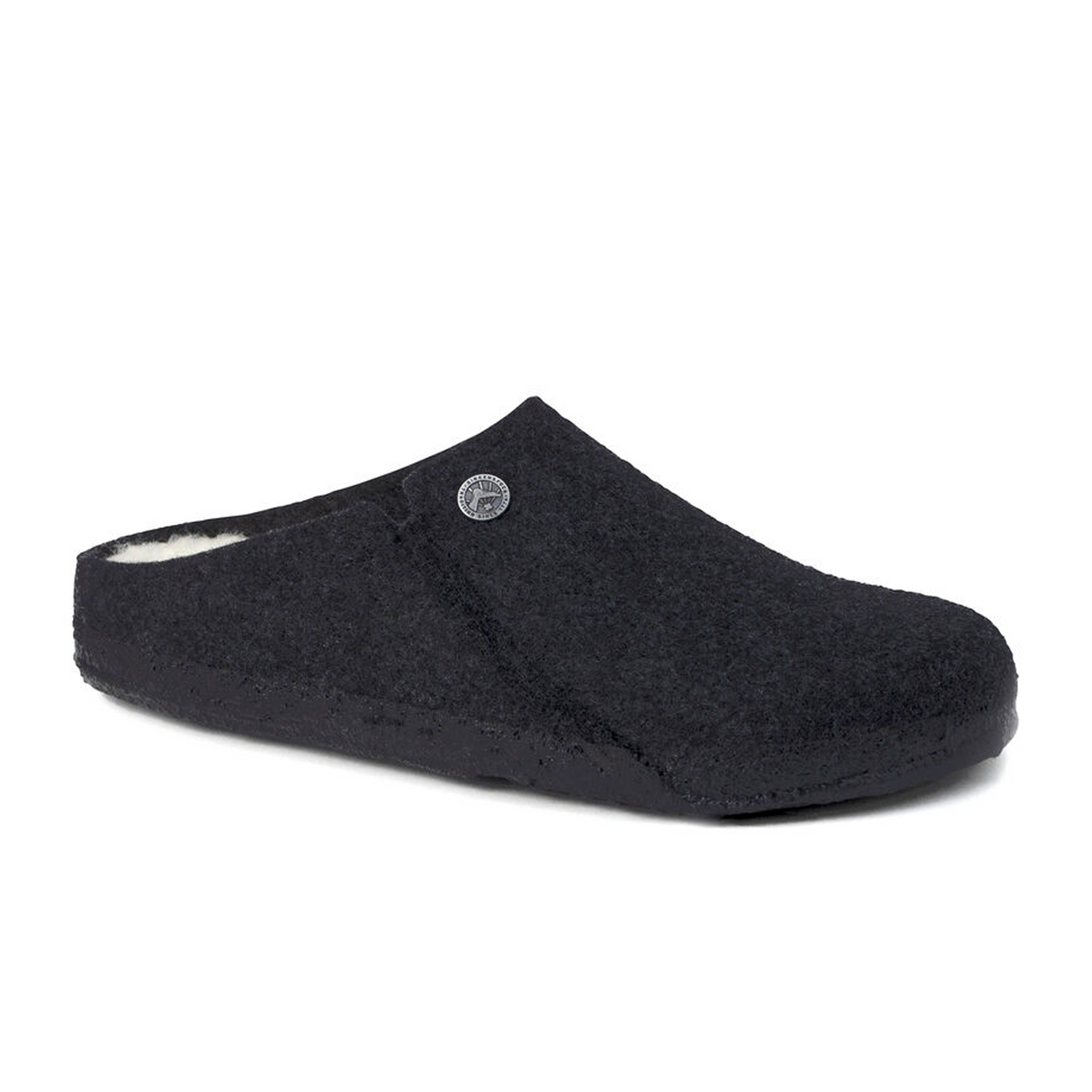 Birkenstock Zermatt Slipper (Unisex) - Anthracite Wool/Natural Shearling Dress-Casual - Slipper - The Heel Shoe Fitters