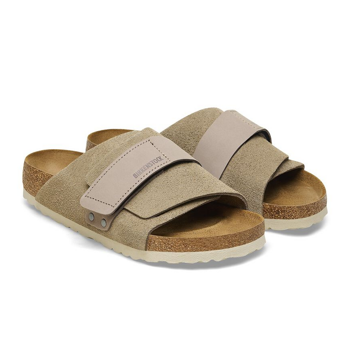 Birkenstock Kyoto Narrow Slide Sandal (Women) - Taupe Suede Sandal - Slide - The Heel Shoe Fitters
