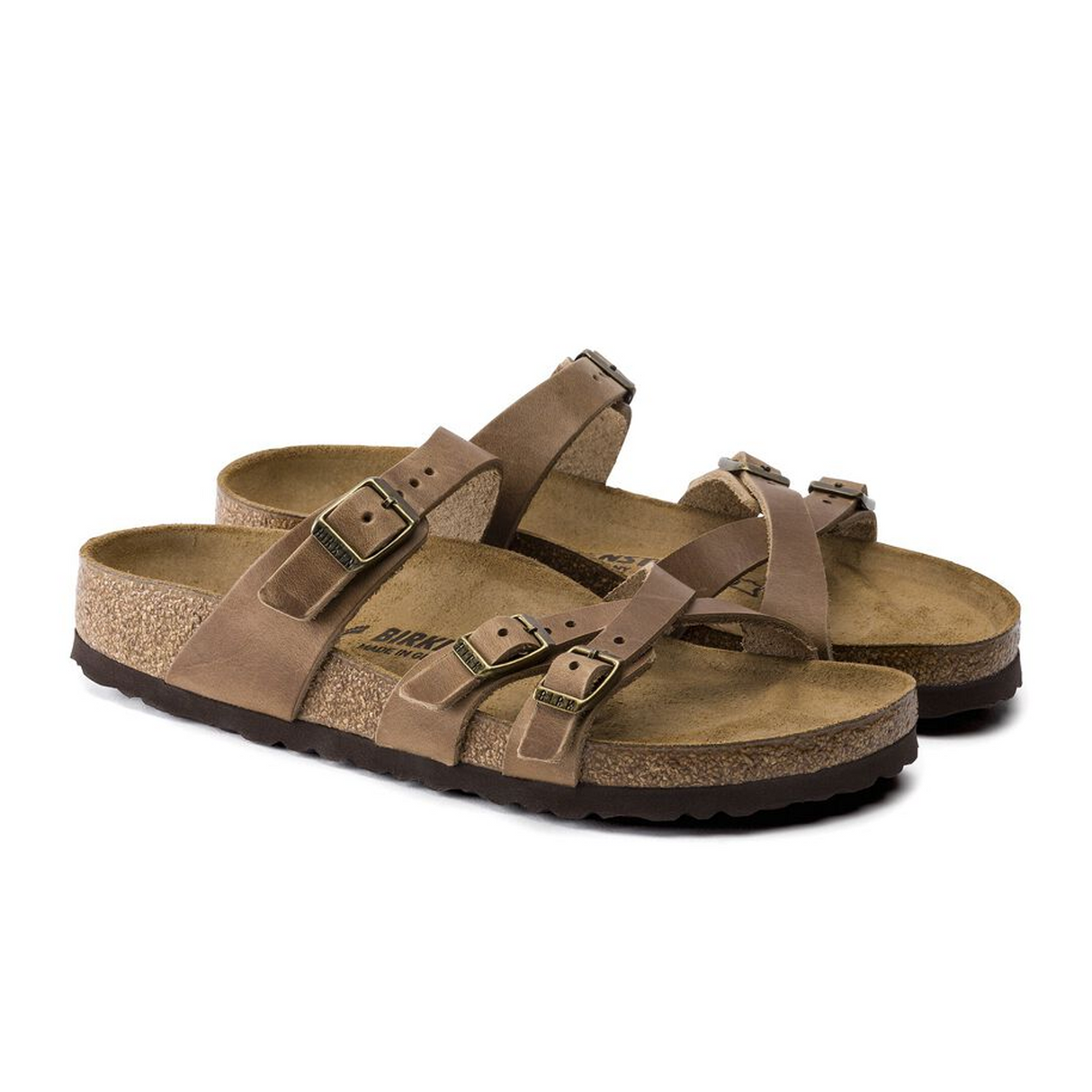 Birkenstock Franca Slide Sandal (Women) - Tobacco Oiled Leather Sandal - Slide - The Heel Shoe Fitters