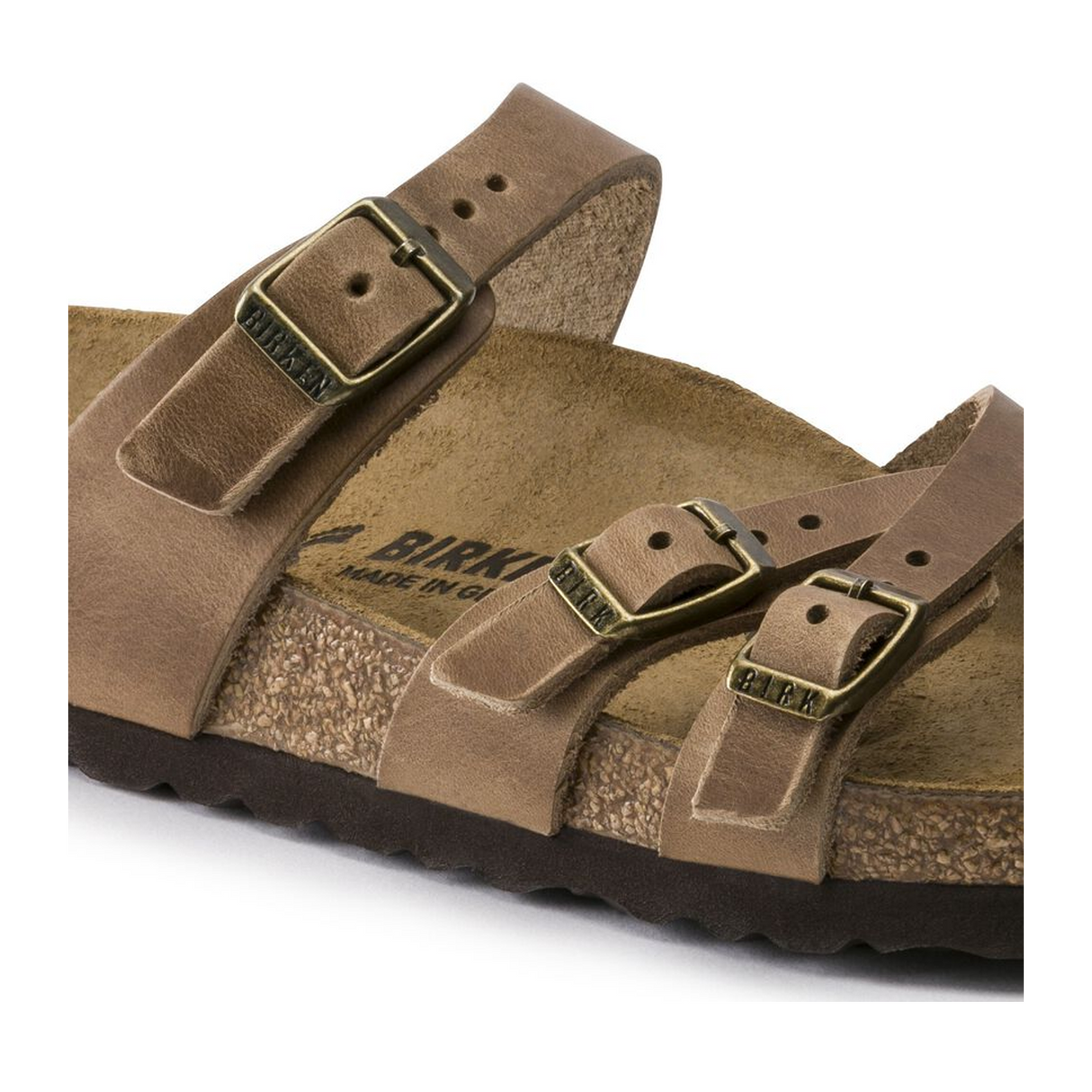 Birkenstock Franca Narrow Slide Sandal (Women) - Tobacco Oiled Leather Sandal - Slide - The Heel Shoe Fitters