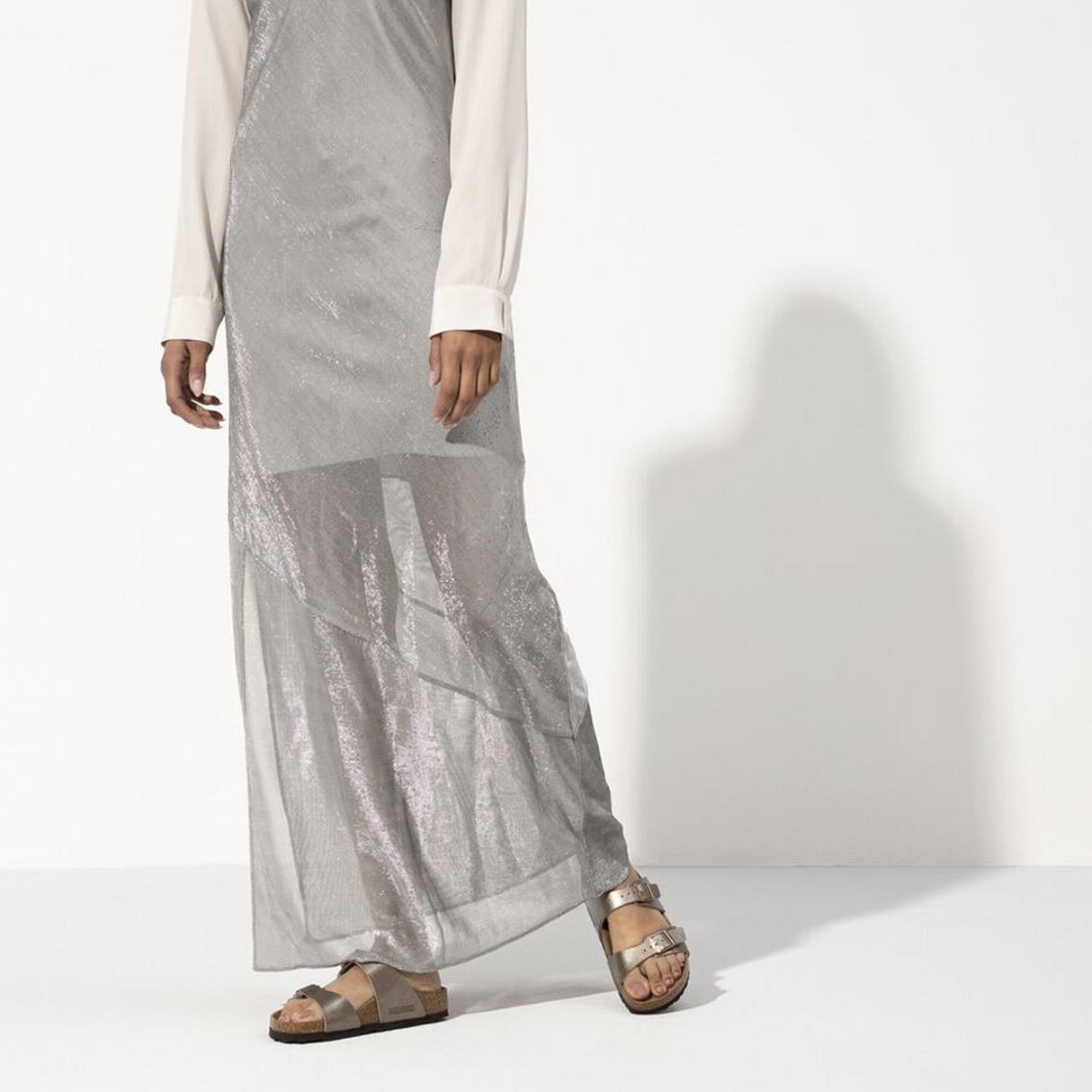 Birkenstock Sydney Slide Sandal (Women) - Graceful Taupe Birko-Flor Sandal - Slide - The Heel Shoe Fitters