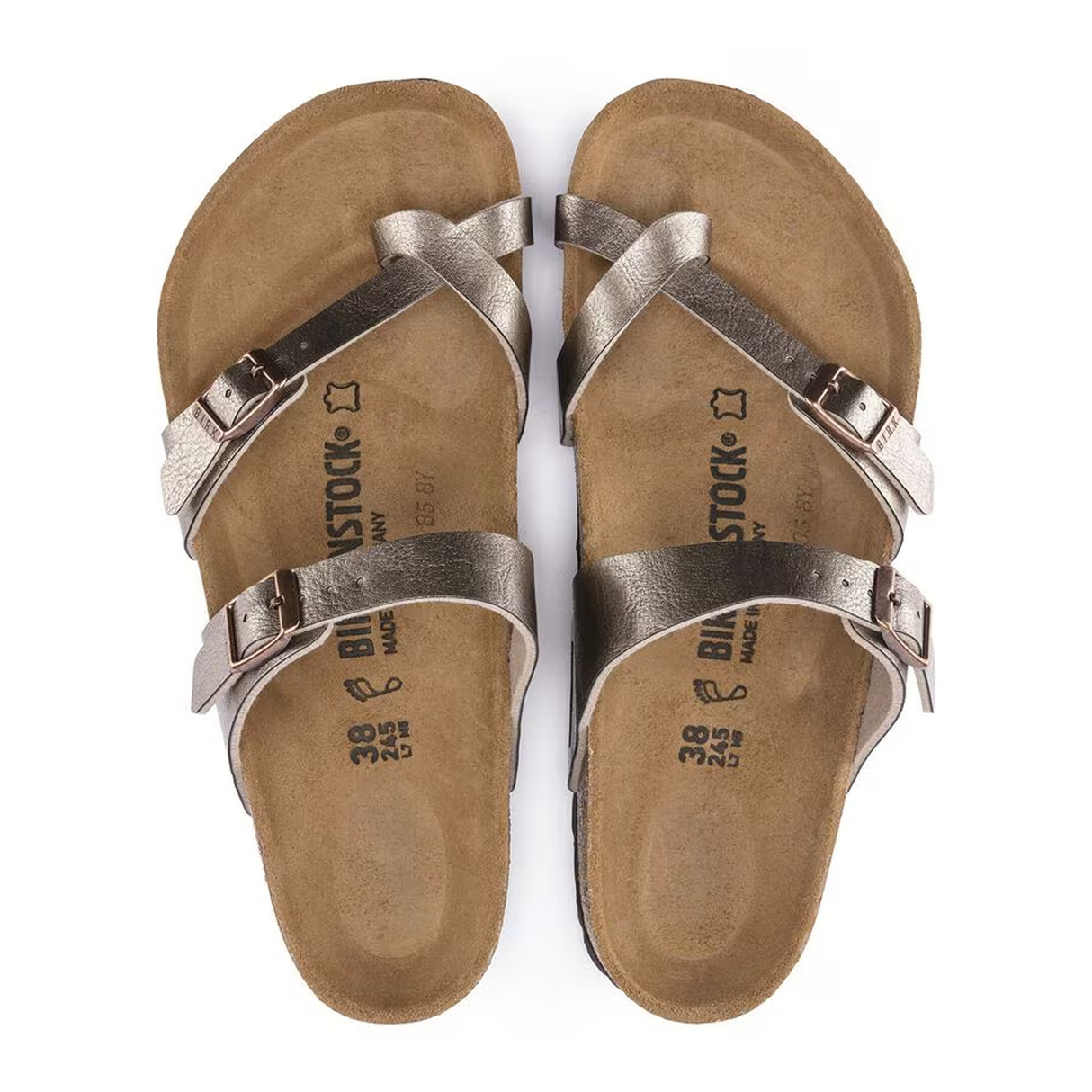 Birkenstock Mayari Sandal (Women) - Graceful Taupe Birko-Flor Sandal - Thong - The Heel Shoe Fitters