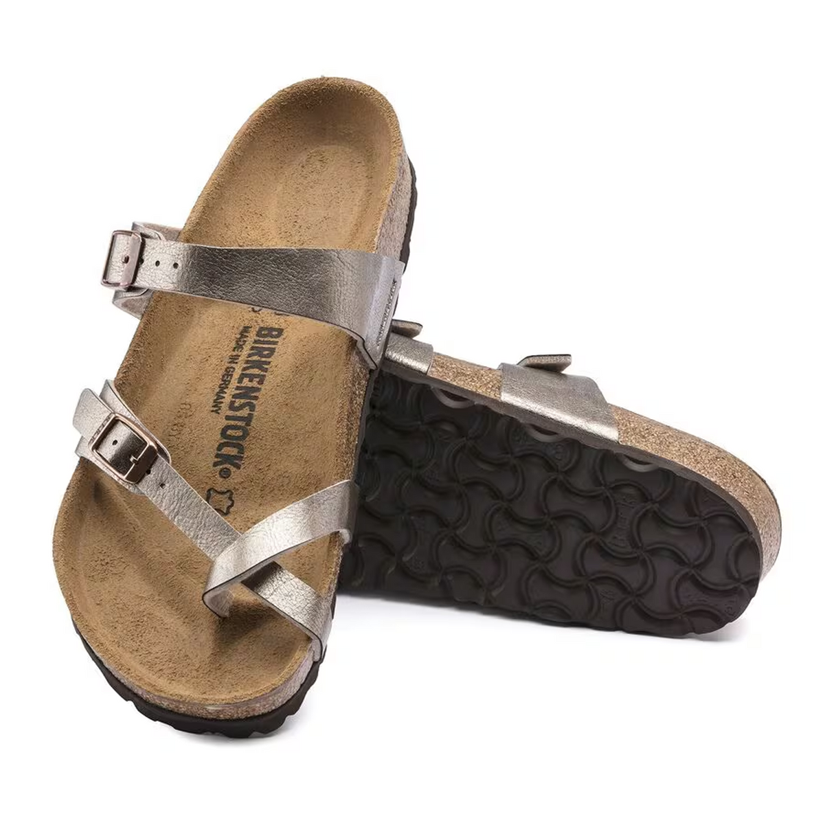 Birkenstock Mayari Sandal (Women) - Graceful Taupe Birko-Flor Sandal - Thong - The Heel Shoe Fitters