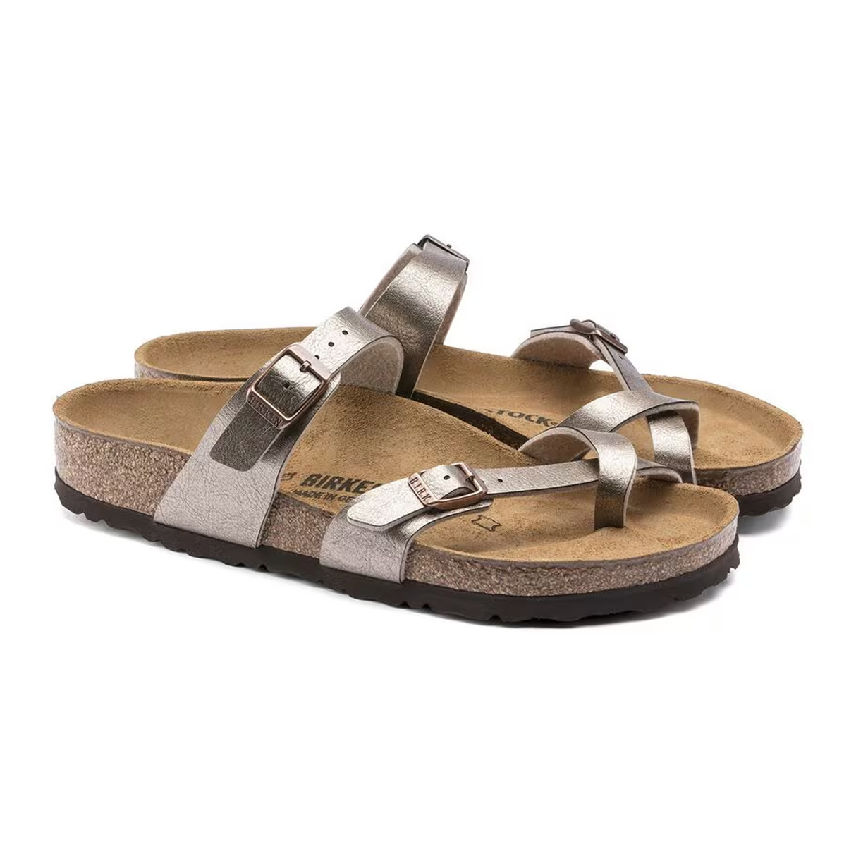 Birkenstock Mayari Sandal (Women) - Graceful Taupe Birko-Flor Sandal - Thong - The Heel Shoe Fitters