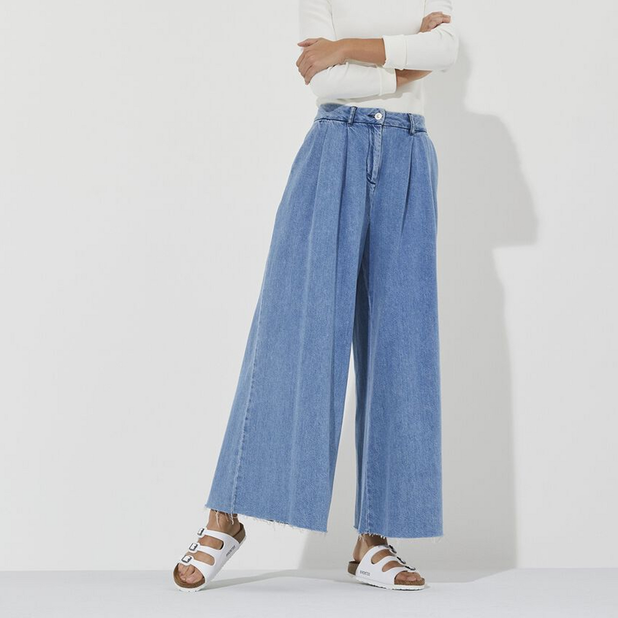 Birkenstock Florida Slide Sandal (Women) - White Birko-Flor Sandal - Slide - The Heel Shoe Fitters