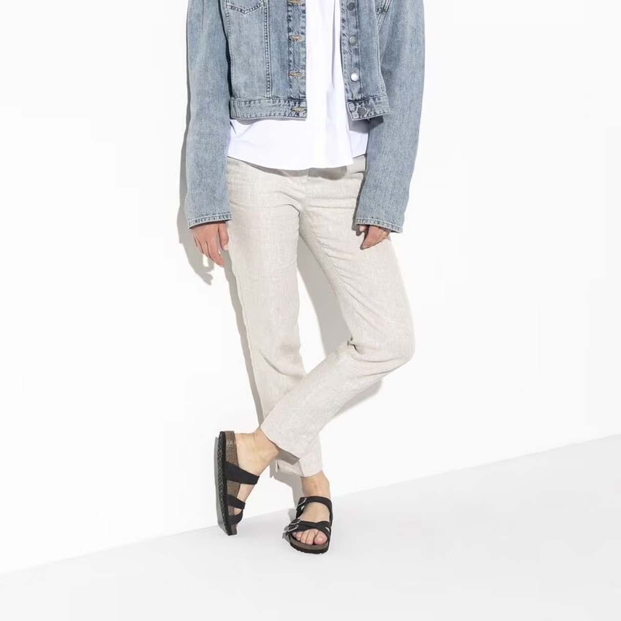 Birkenstock Franca Hex Narrow Slide Sandal (Women) - Black Oiled Leather Sandal - Slide - The Heel Shoe Fitters