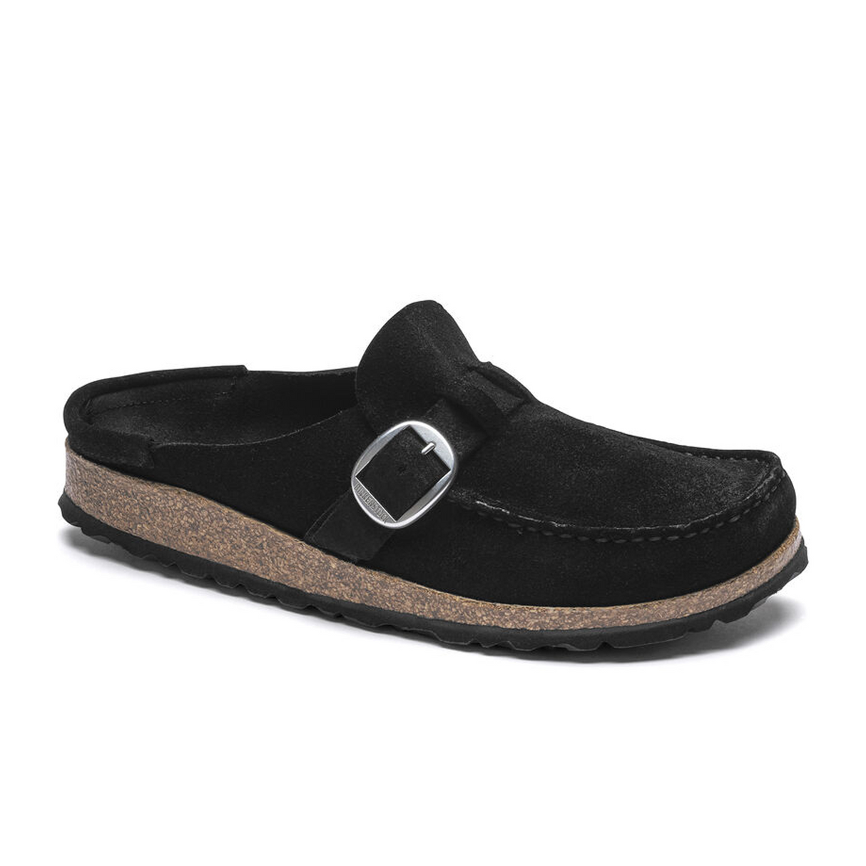 Birkenstock Buckley Narrow Clog (Women) - Black Suede Dress-Casual - Clogs & Mules - The Heel Shoe Fitters