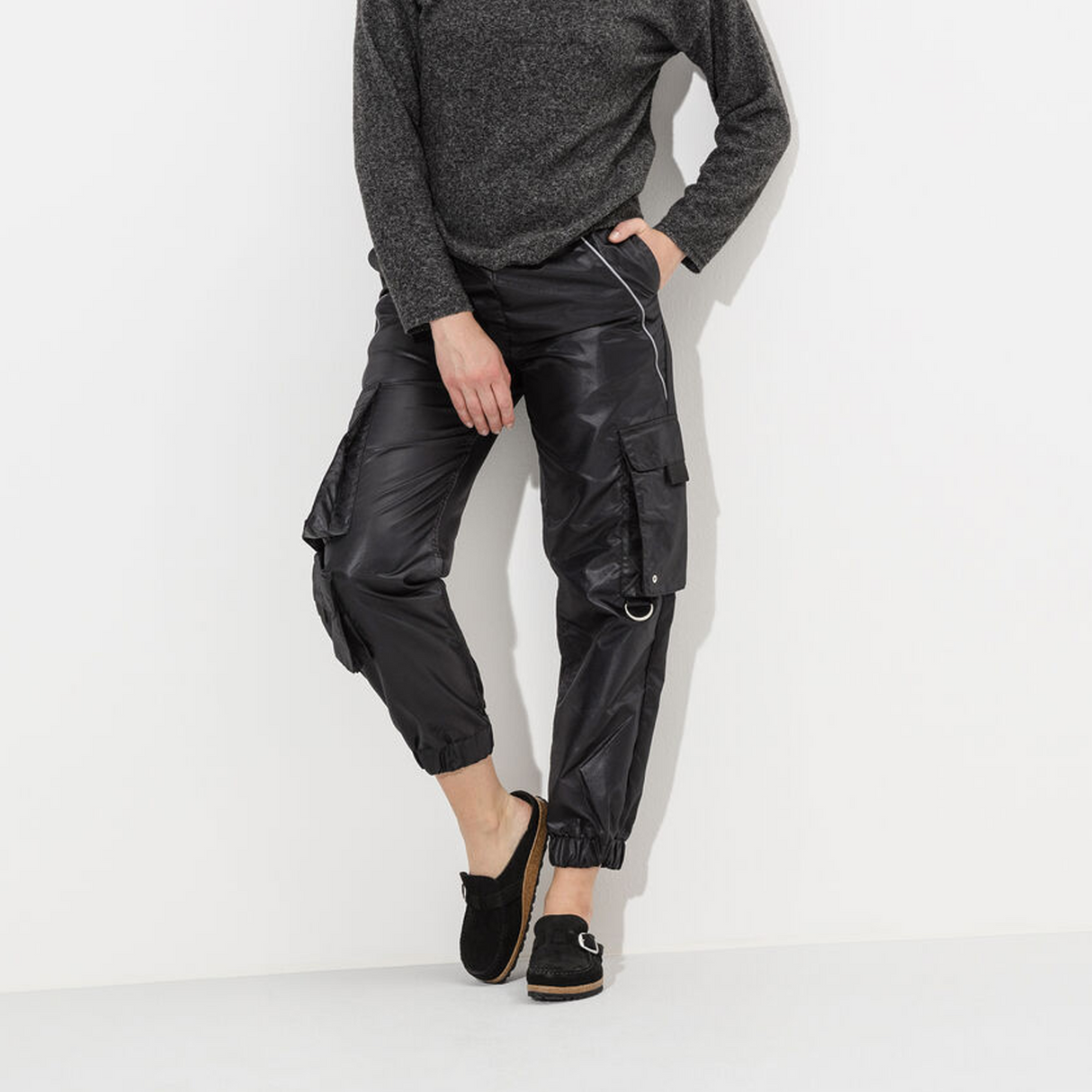 Birkenstock Buckley Narrow Clog (Women) - Black Suede Dress-Casual - Clogs & Mules - The Heel Shoe Fitters