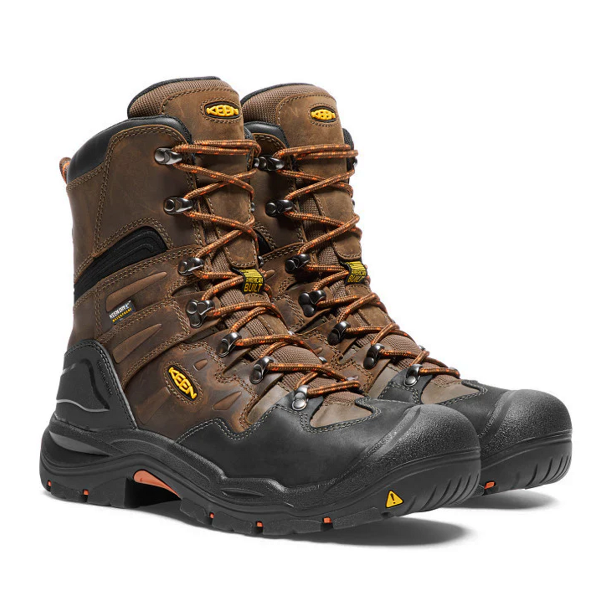Keen Utility Coburg 8" Steel Toe Work Boot (Men) - Cascade Brown/Brindle Boots - Work - 8" - Steel Toe - The Heel Shoe Fitters