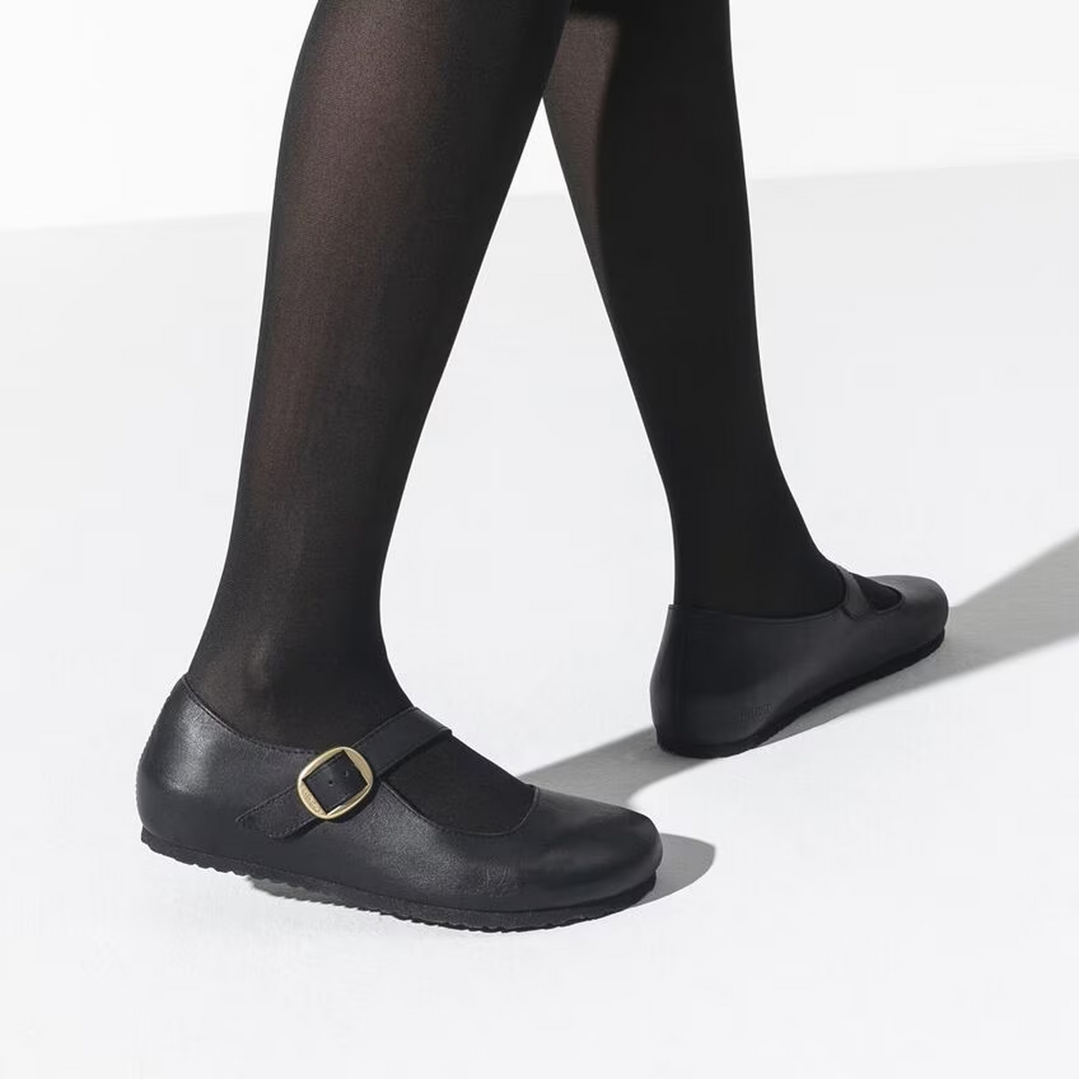 Birkenstock Tracy Mary Jane Narrow (Women) - Black Leather Dress-Casual - Flat - The Heel Shoe Fitters