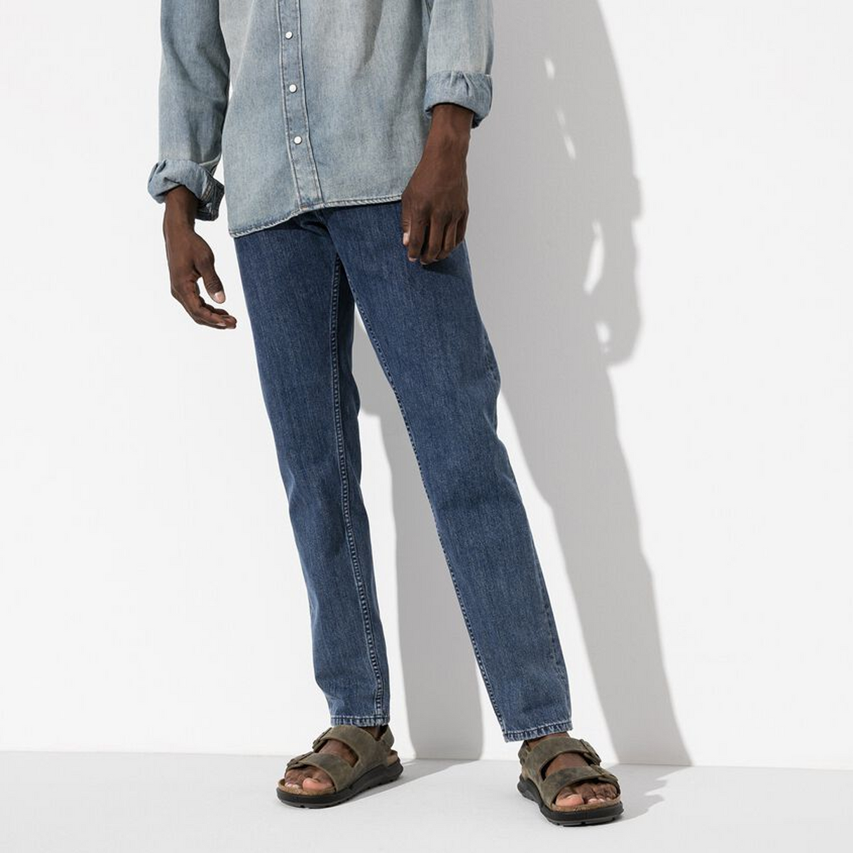 Birkenstock Milano Rugged Backstrap Sandal (Men) - Faded Khaki Oiled Leather Sandal - Backstrap - The Heel Shoe Fitters