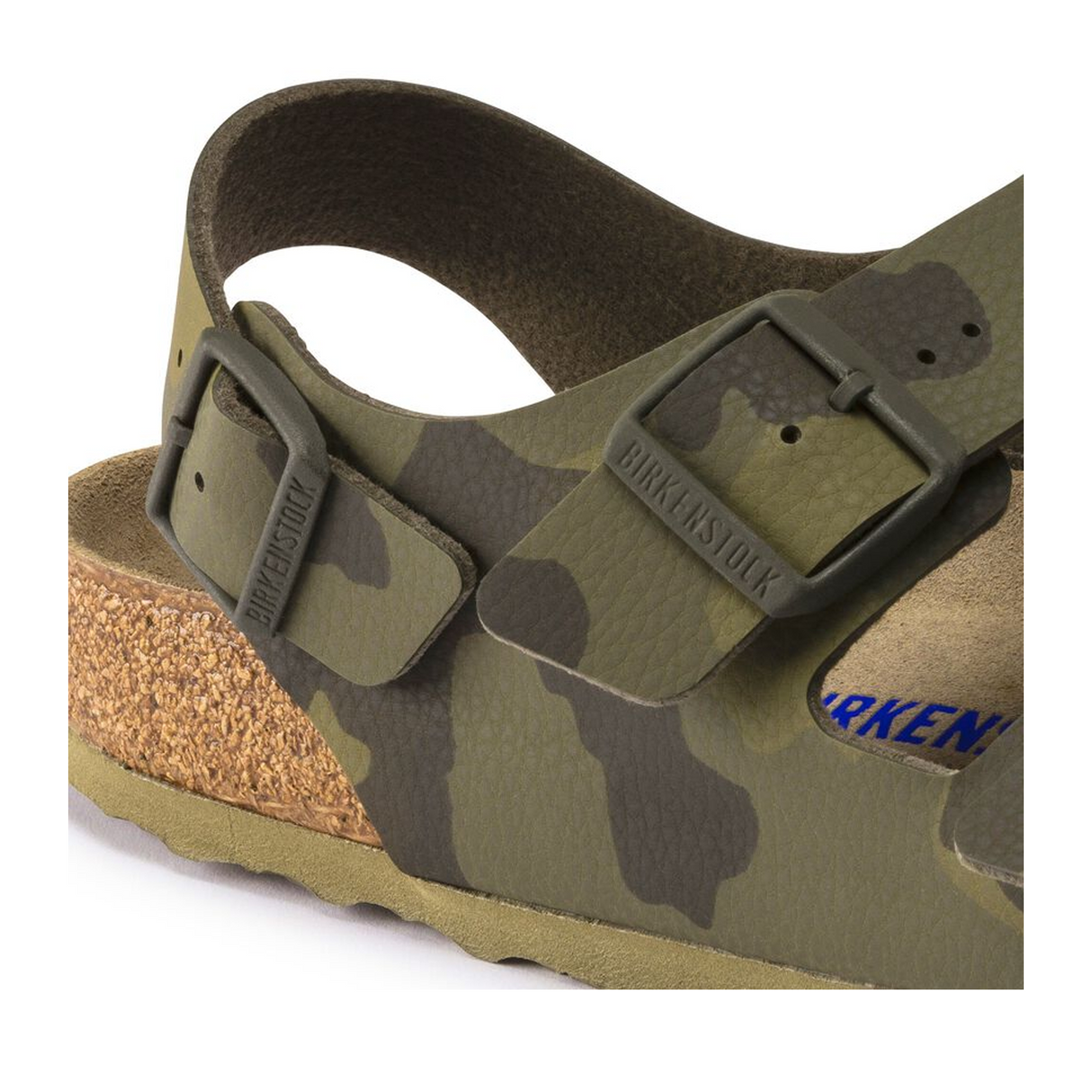 Birkenstock Milano Soft Footbed Backstrap Sandal (Men) - Desert Soil Camo Green Birko-Flor Sandal - Backstrap - The Heel Shoe Fitters