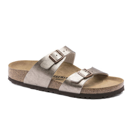 Birkenstock Sydney Birko-Flor Narrow Slide Sandal (Women) - Graceful Taupe Sandals - Slide - The Heel Shoe Fitters