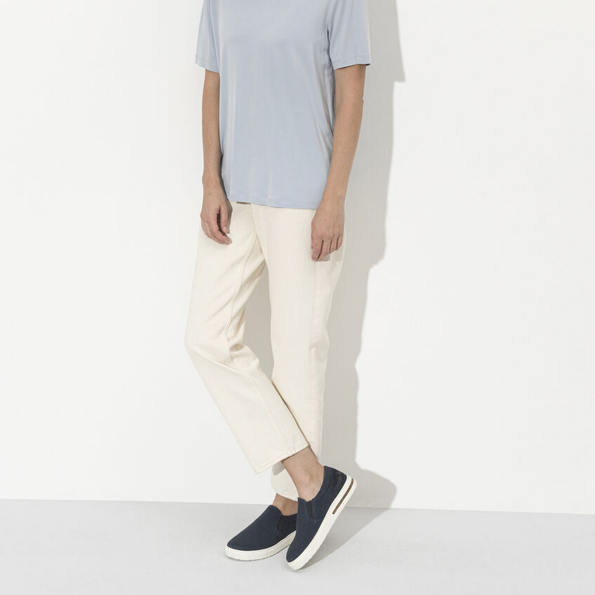 Birkenstock Oswego Slip On Sneaker (Women) - Midnight Canvas Dress-Casual - Slip On - The Heel Shoe Fitters